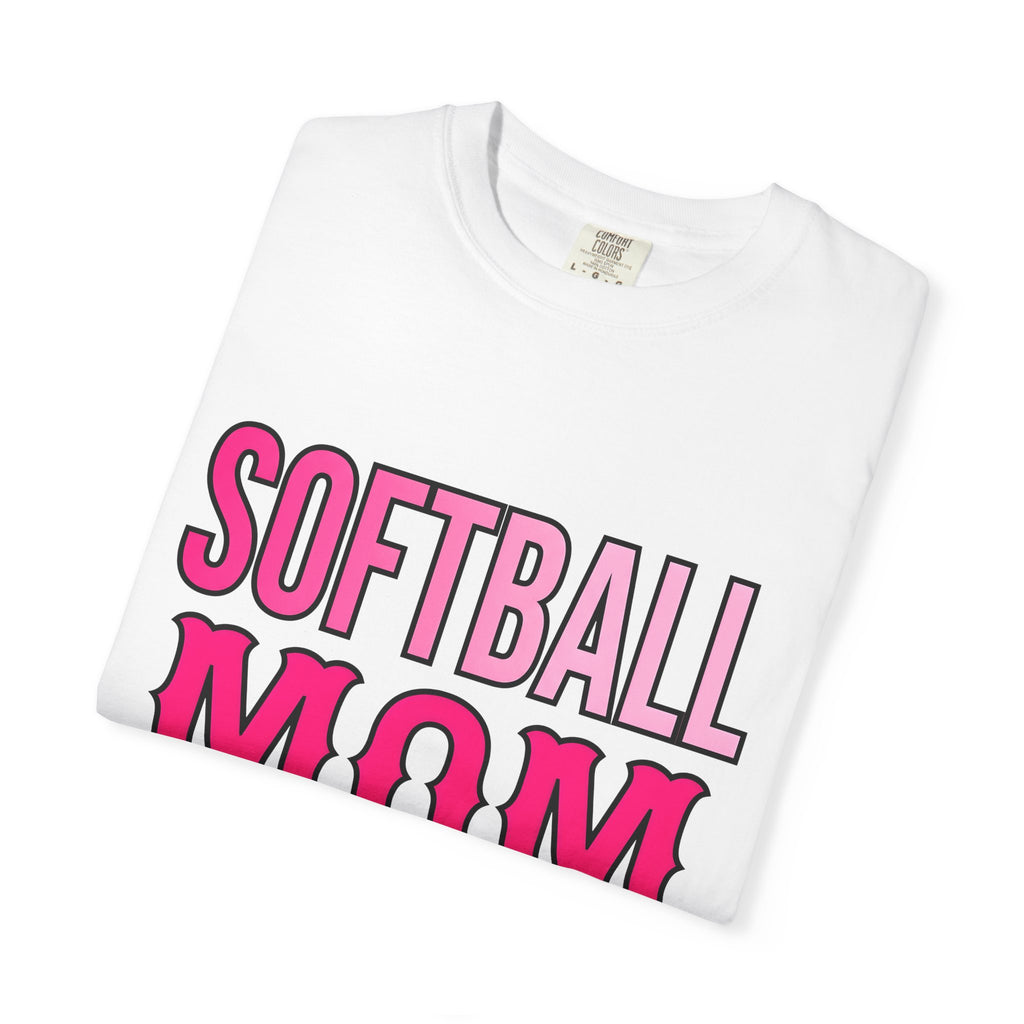 Athletic Mom Shirt Moms Baseball Gift Women Solid Tee Fitness Mom T-Shirt Mom Enthusiast Bold Tshirt Softball Graphic Vintage Pink Font