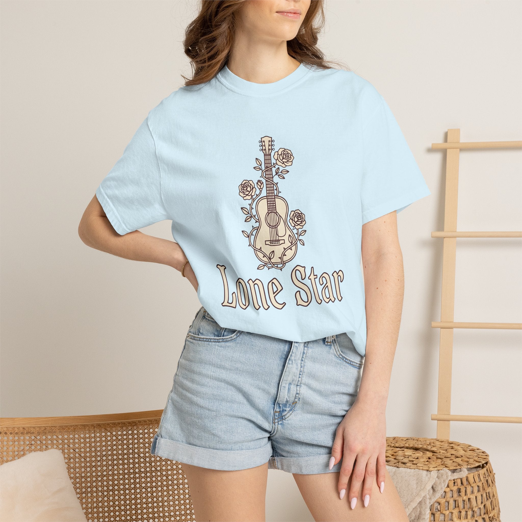 Acoustic Roses Shirt Cowgirl Ranch Gift Women Indie Tee Floral T-Shirt Rodeo Fan Bohemian Tshirt Farm Graphic Aged Petal Tshirt