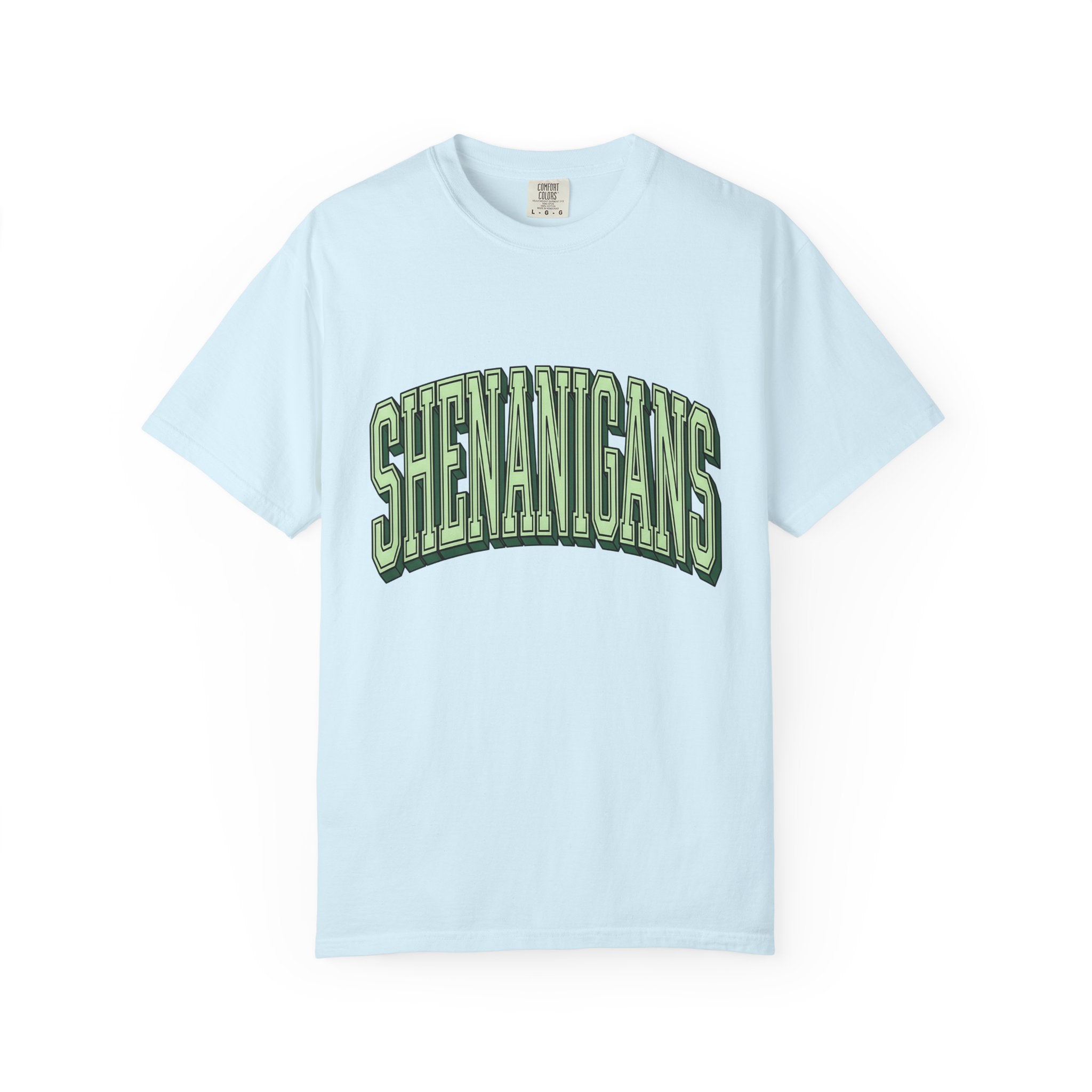 Curved Bold Text Shirt St Patrick's Day Jokes Gift Women Fun Tee Typography T-Shirt Shamrock Fan Quirky Tshirt Pun Graphic Vintage