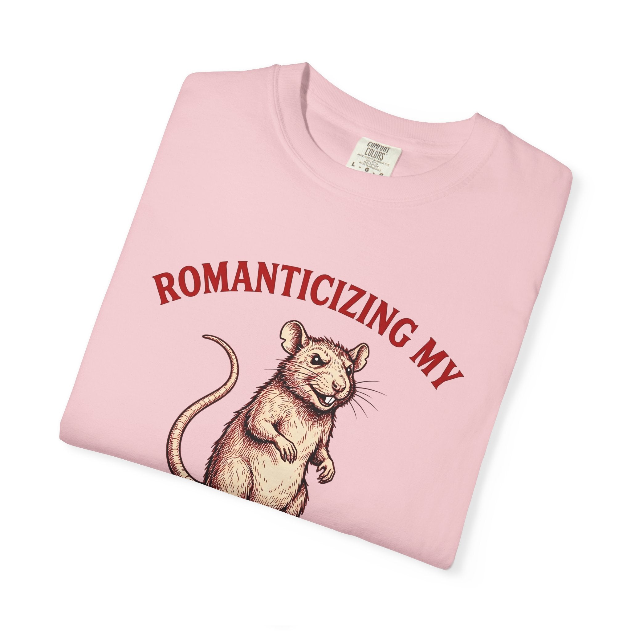 Rat Drawing Shirt Funny Pet Gift Women Hand Drawn Tee Rodent T-Shirt Humor Fan Illustrated Tshirt Animal Graphic Doodle Quirky Tshirt