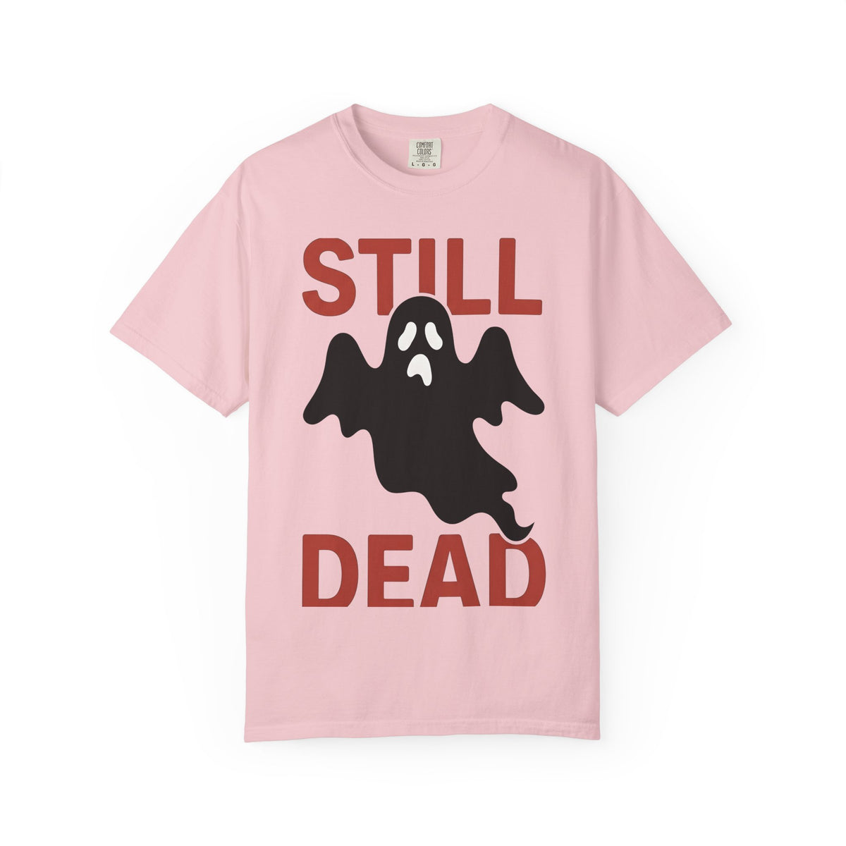 Ghost Graphic Shirt Halloween Humor Gift Women Bold Tee Specter T-Shirt Horror Fan Graphic Tshirt Funny Graphic Minimalist Spooky Face