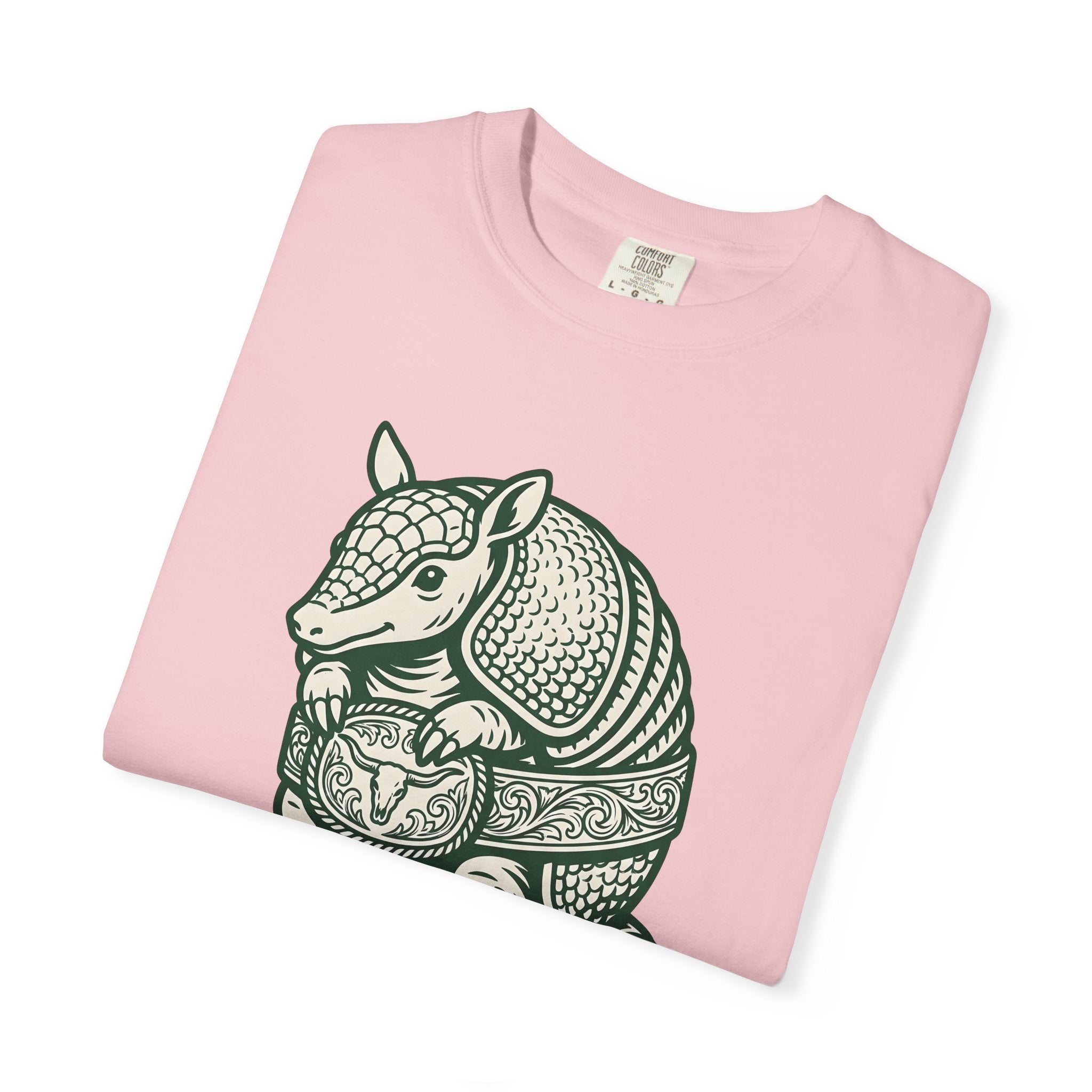 Armadillo Graphic Shirt Funny Animal Gift Women Vintage Tee Armadillo T-Shirt Humor Fan Dillo Graphic Retro Cowboy Belt Tshirt