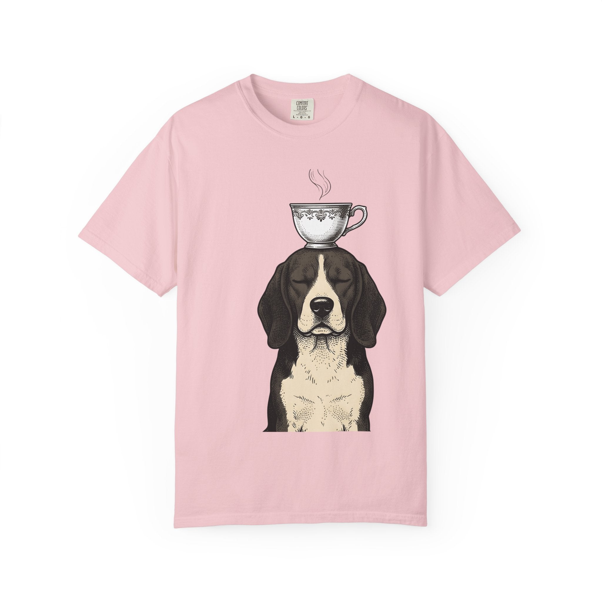 Beagle Puppy Shirt Dog Espresso Gift Women Sketch Tee Hound T-Shirt Dog Fan Drawing Tshirt Retro Mug Tshirt