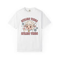 Sheep Face Shirt Easter Fauna Gift Women Fun Tee Lamb T-Shirt Easter Fan Cartoon Tshirt Wildlife Graphic Sketch Blooms Tshirt