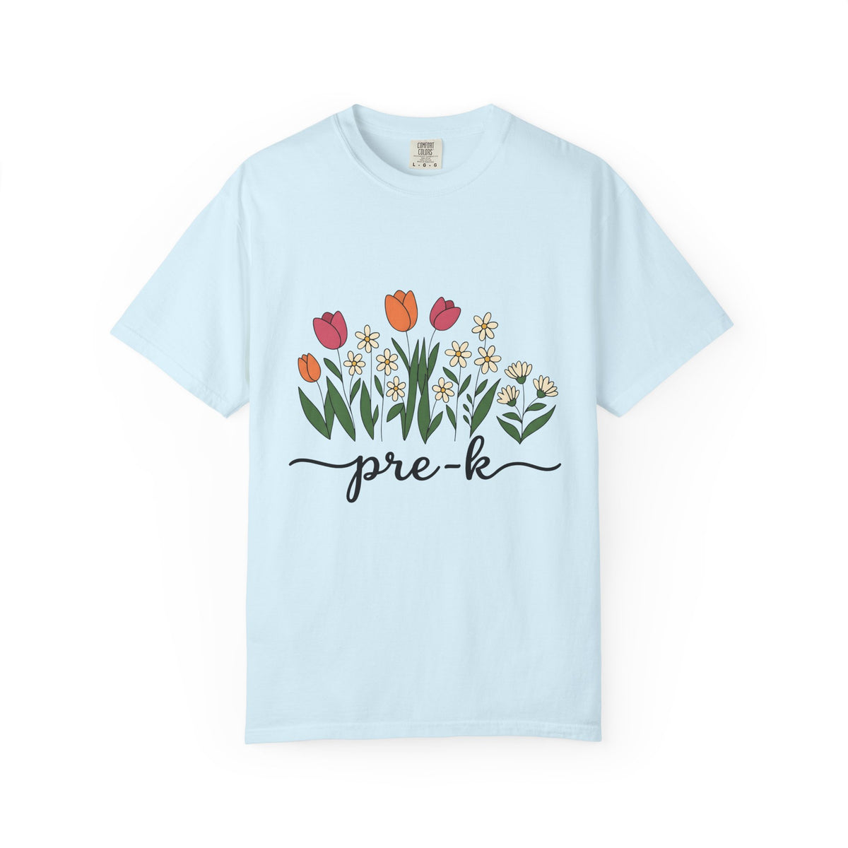 Flower Garden Shirt Teacher Floral Unisex Gift Hand Drawn Tee Garden T-Shirt