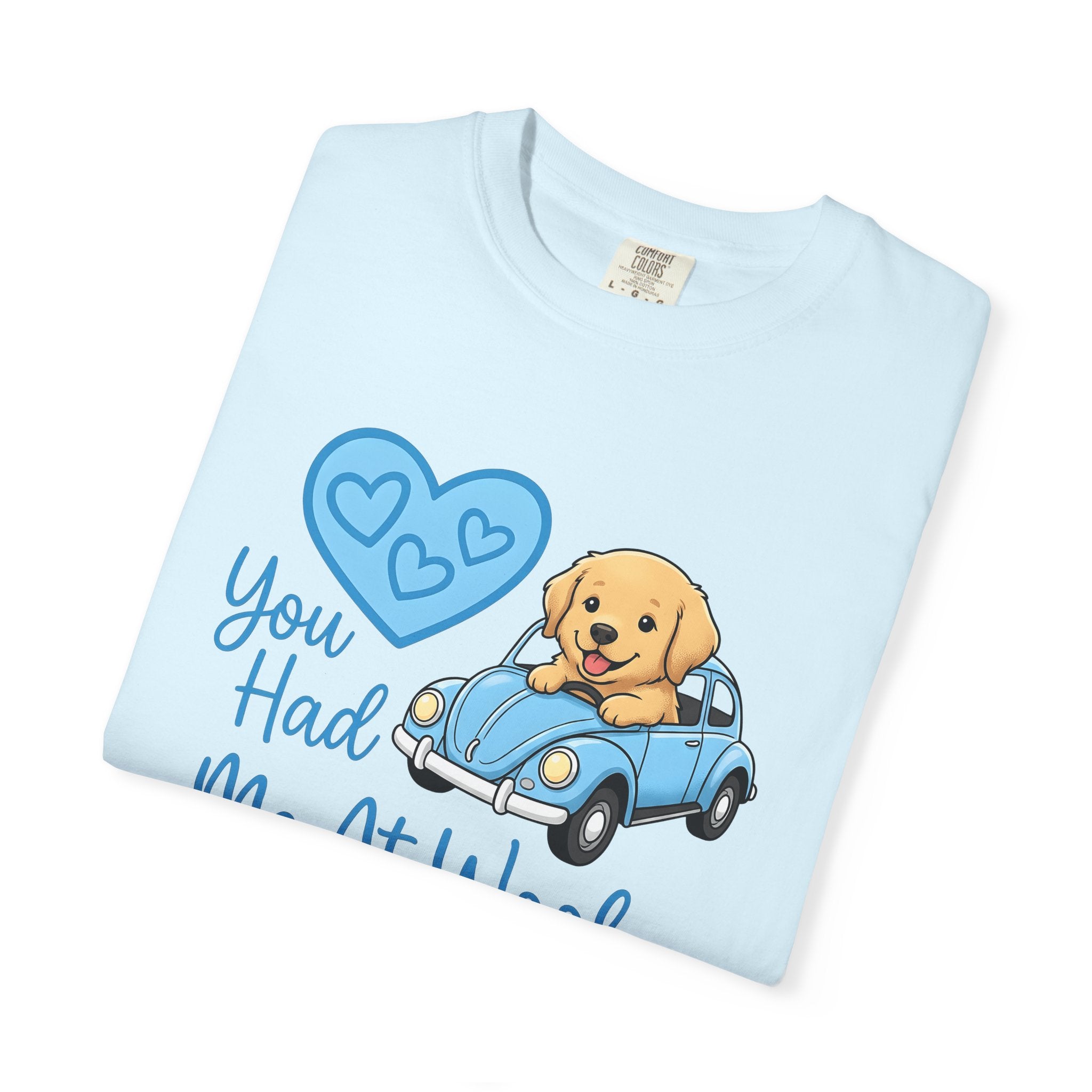 Golden Retriever Truck Shirt Dog Pet Gift Women Comic Tee Doggy T-Shirt Dog Fan Canine Tshirt Animal Graphic Sketch Love Tshirt