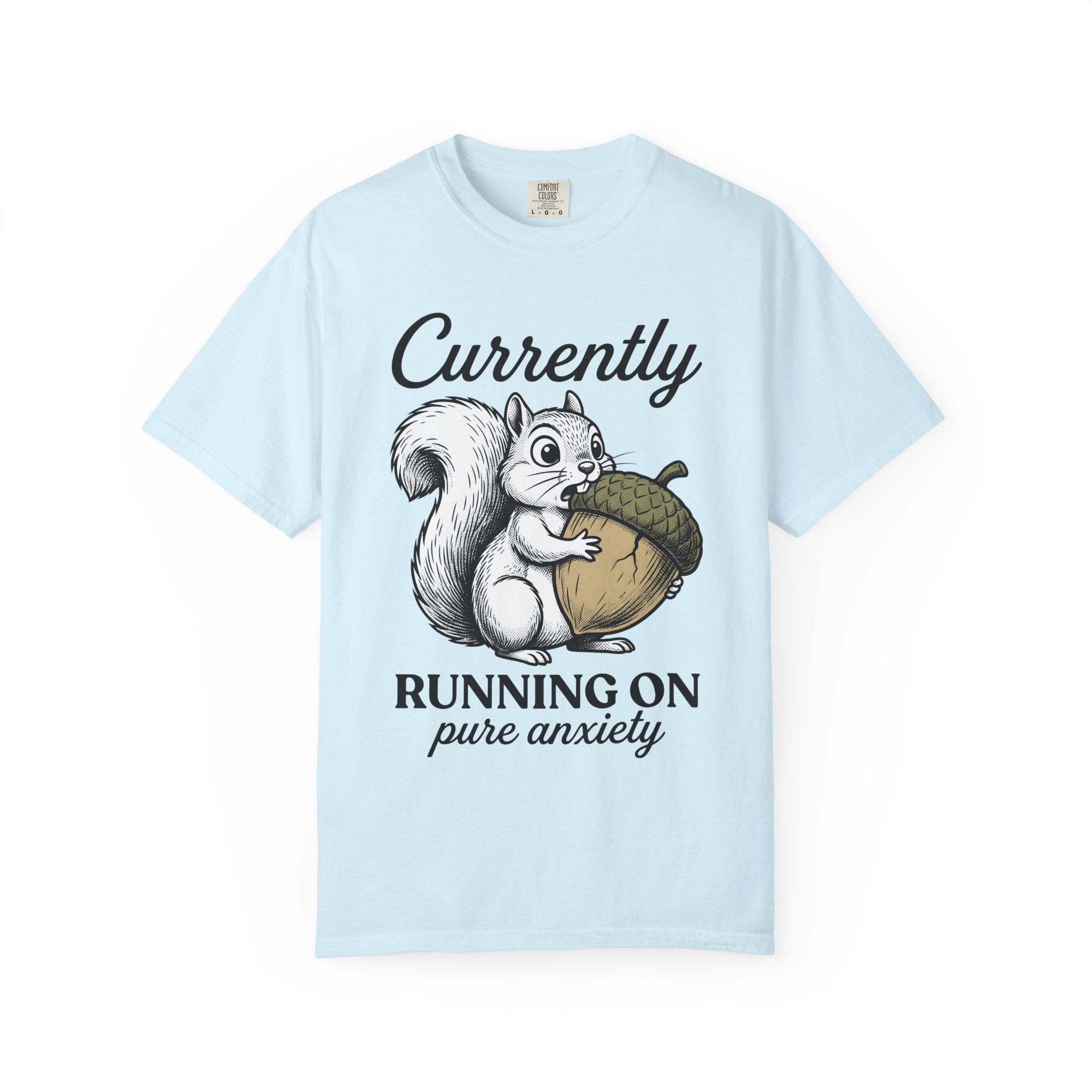 Chipmunk Acorn Shirt Funny Critter Gift Women Doodle Tee Squirrel T-Shirt Humor Fan Cartoon Tshirt Woodland Creature Graphic Tshirt Cartoon