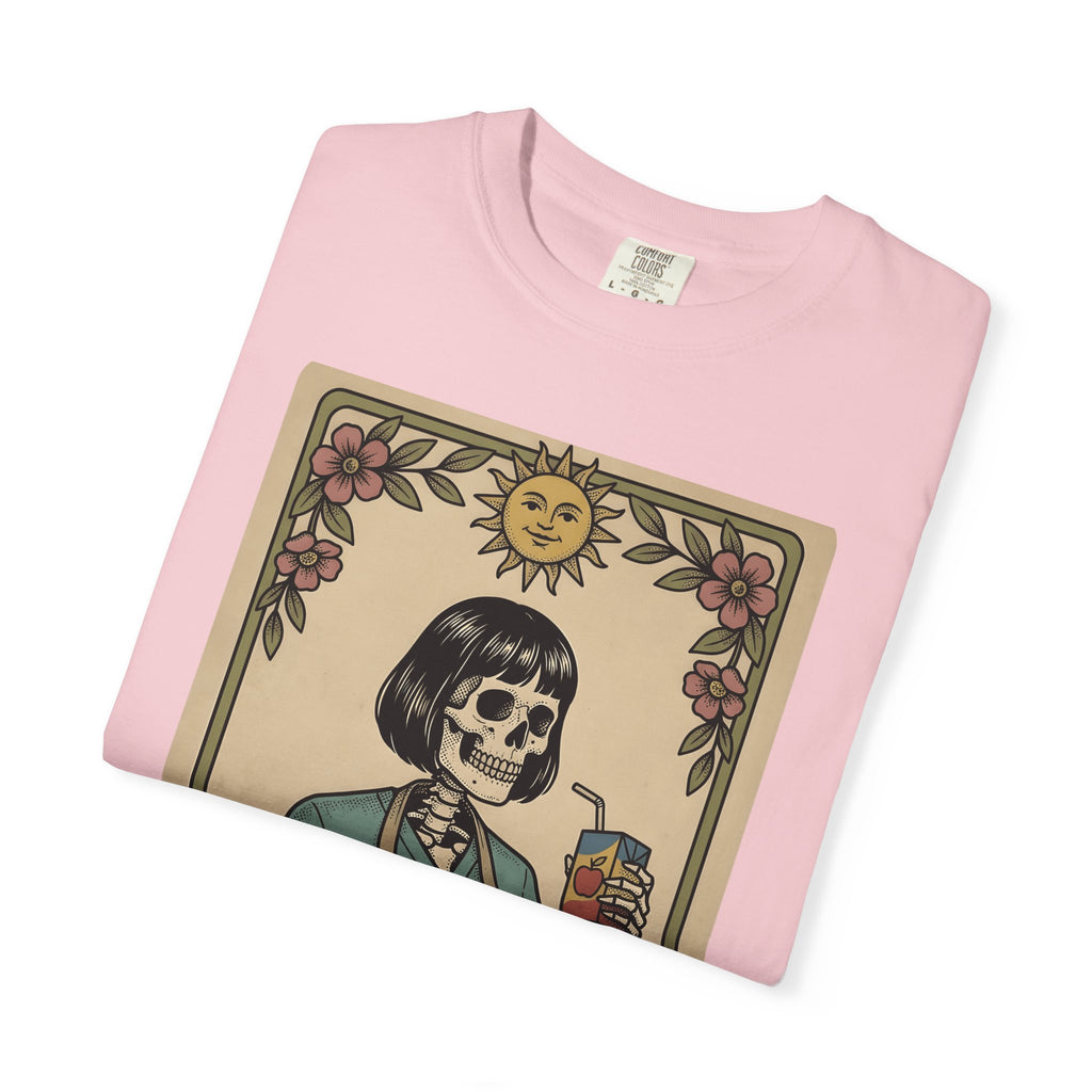 Skeletal Professor Shirt Teacher Gag Gift Women Fortune Card Tee Skeleton T-Shirt Educator Enthusiast Tarot Tshirt Prank Graphic Classic