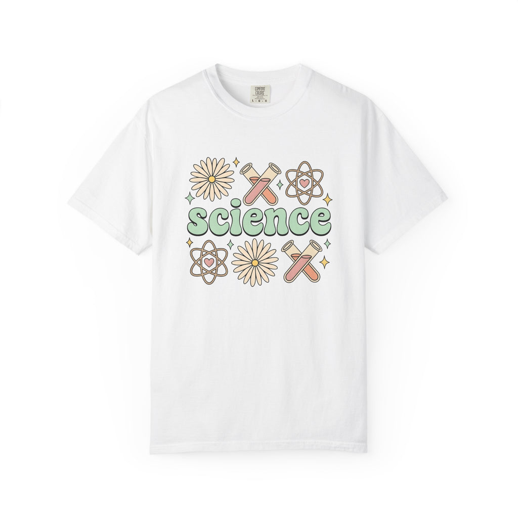 Science Drawing Shirt Teachers School Gift Women Cartoon Tee Scientific Illustration T-Shirt Educator Enthusiast Comic Tshirt Classroom