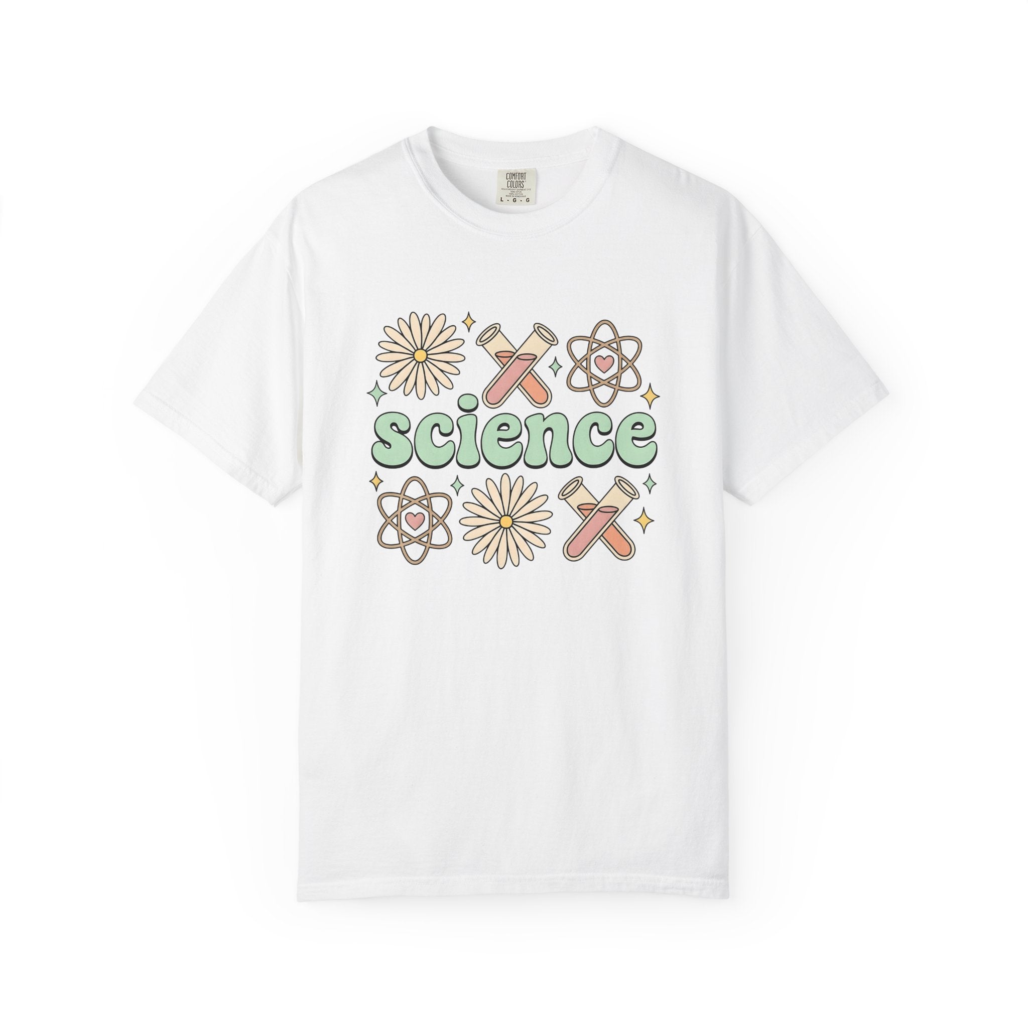 Science Drawing Shirt Teachers School Gift Women Cartoon Tee Scientific Illustration T-Shirt Educator Enthusiast Comic Tshirt Classroom
