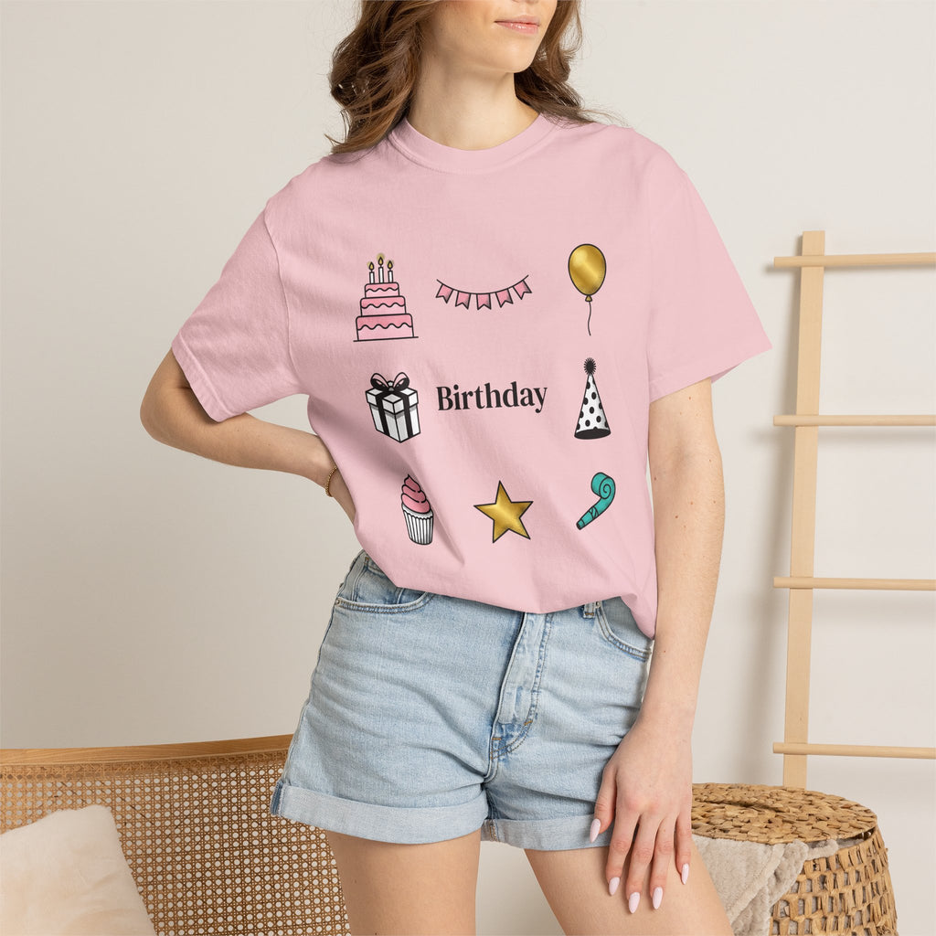 Birthday Graphics Shirt Birthday Event Gift Women Sketch Tee Birthday T-Shirt Birthday Enthusiast Drawing Party Graphic Clean Pastry Tshirt