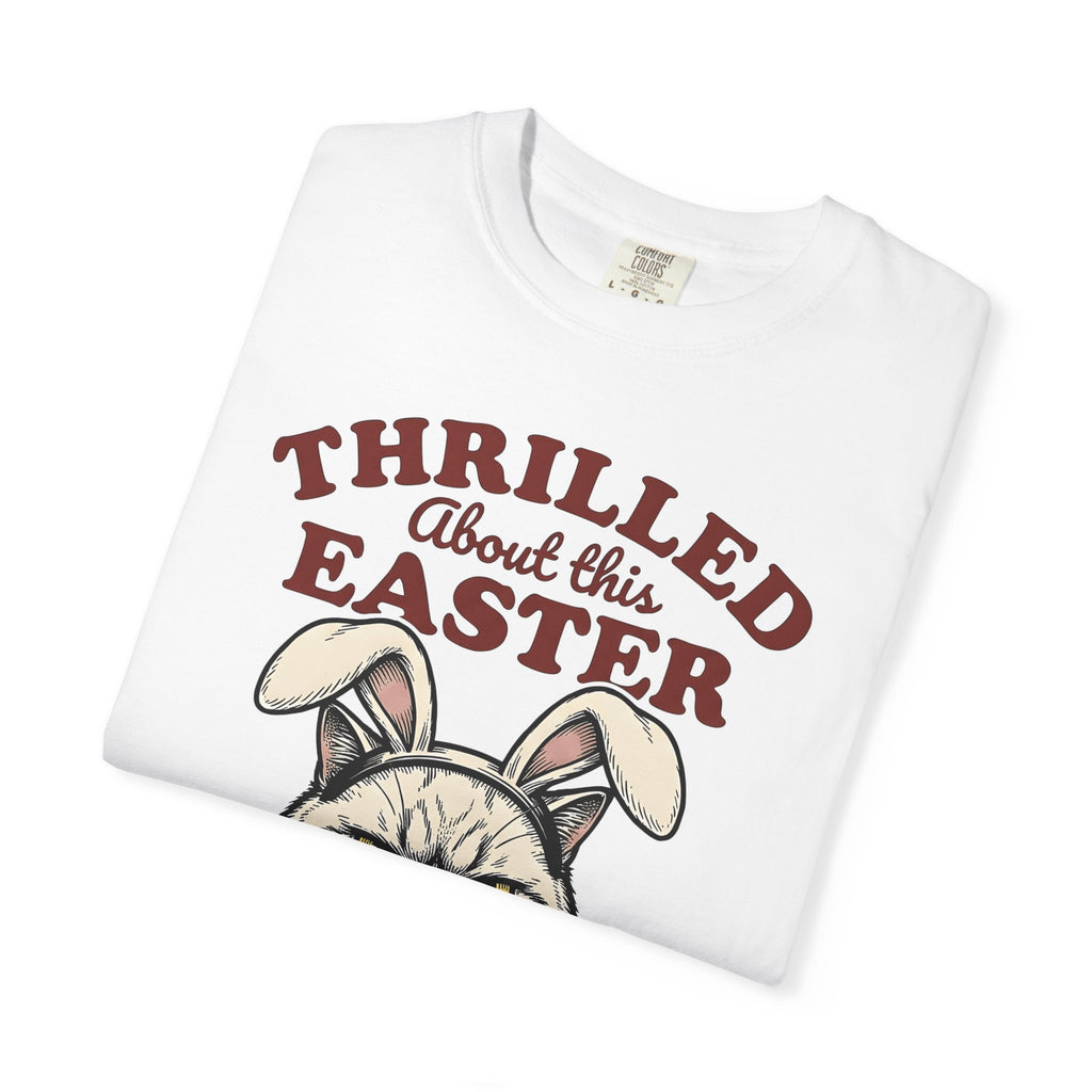 Grumpy Cat Bunny Ears Shirt Easter Humor Gift Women Vintage Tee Grumpy Cat T-Shirt Easter Fan Retro Tshirt Funny Graphic Hand Drawn
