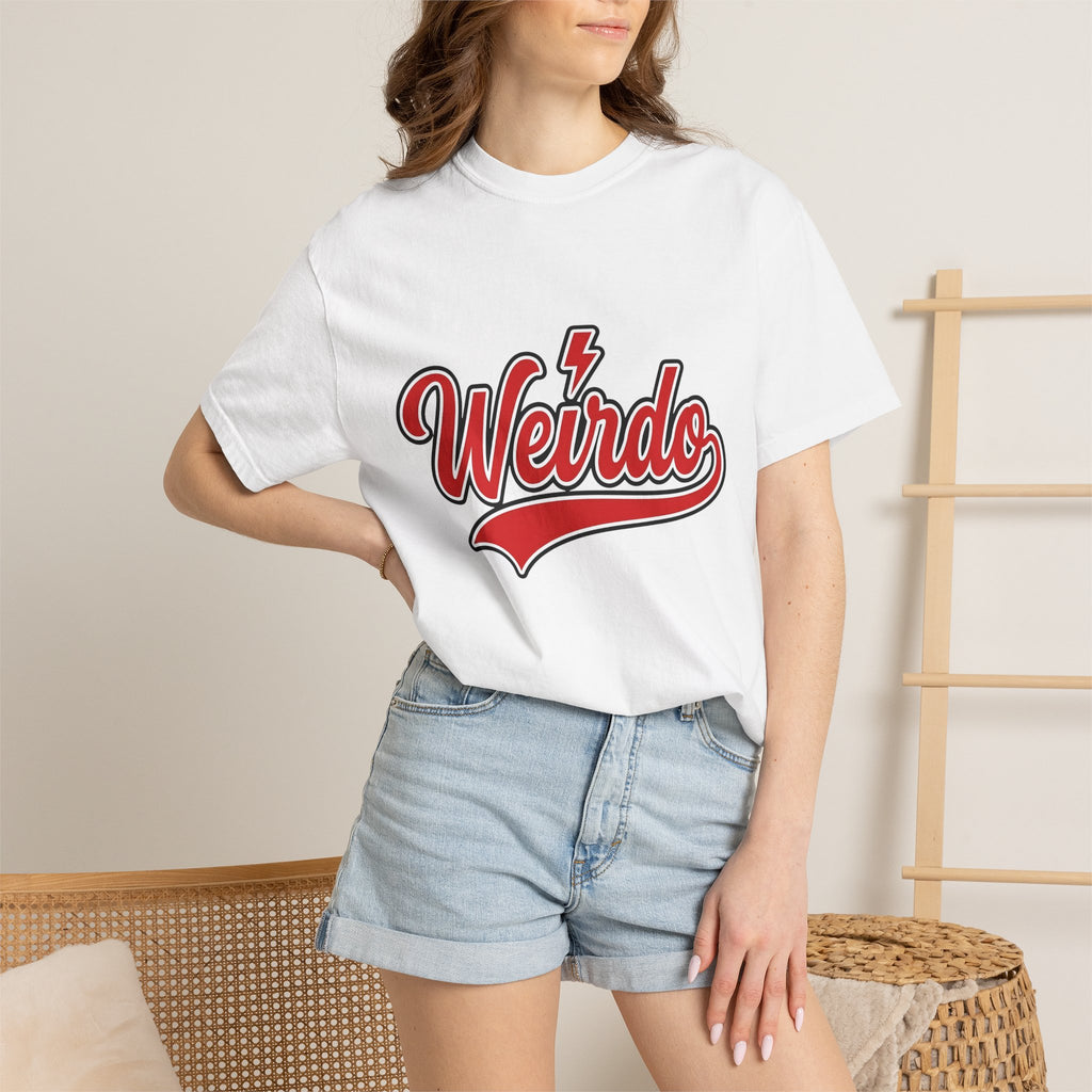 Retro Text Design Shirt Valentine Jokes Gift Women Bold Tee Typography T-Shirt Cupid Fan Typographic Tshirt Pun Graphic Vintage Thunderbolt