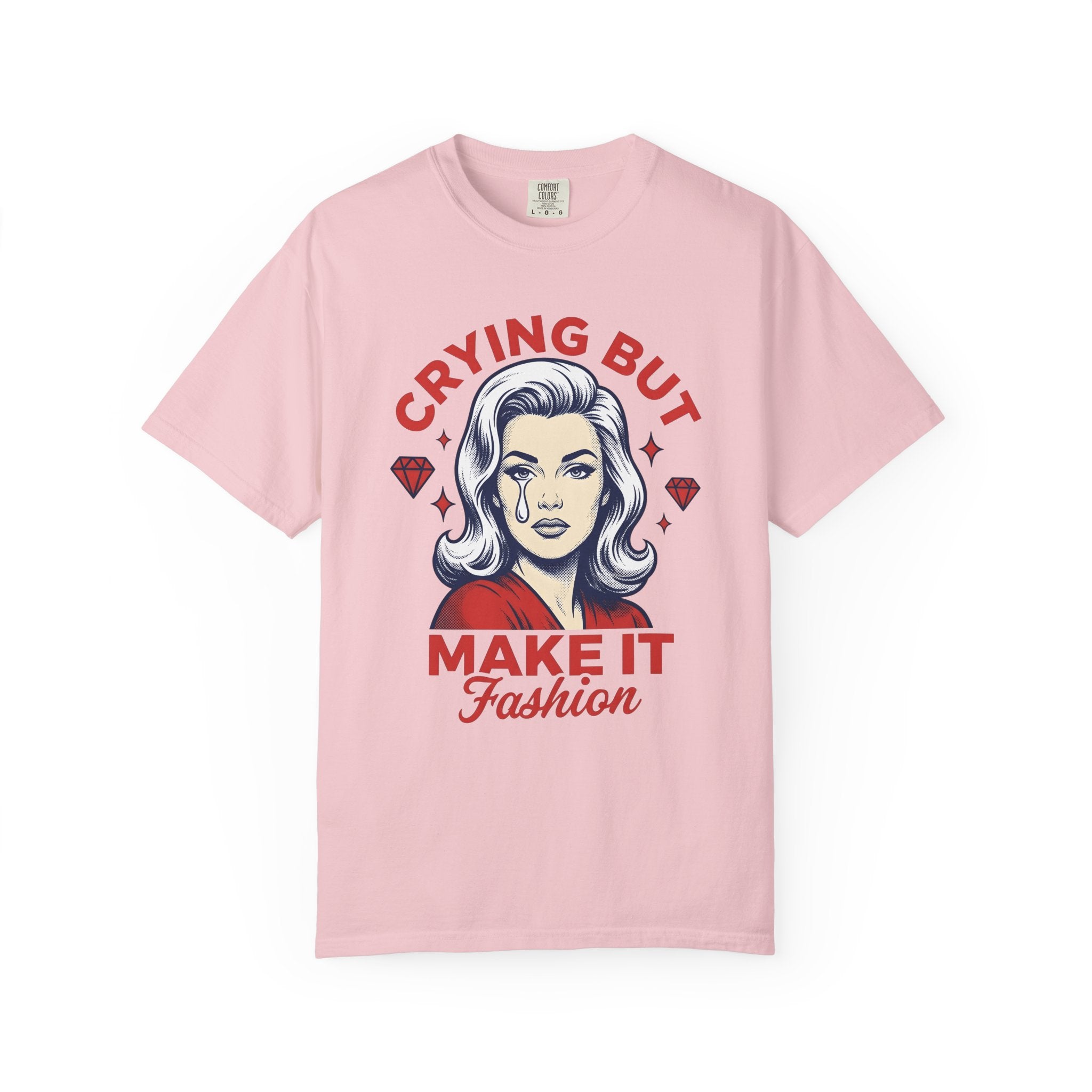 Comic Woman Shirt Fashion Empowerment Gift Women Graphic Tee Cartoon Woman T-Shirt Style Enthusiast Illustration Design Feminist Graphic