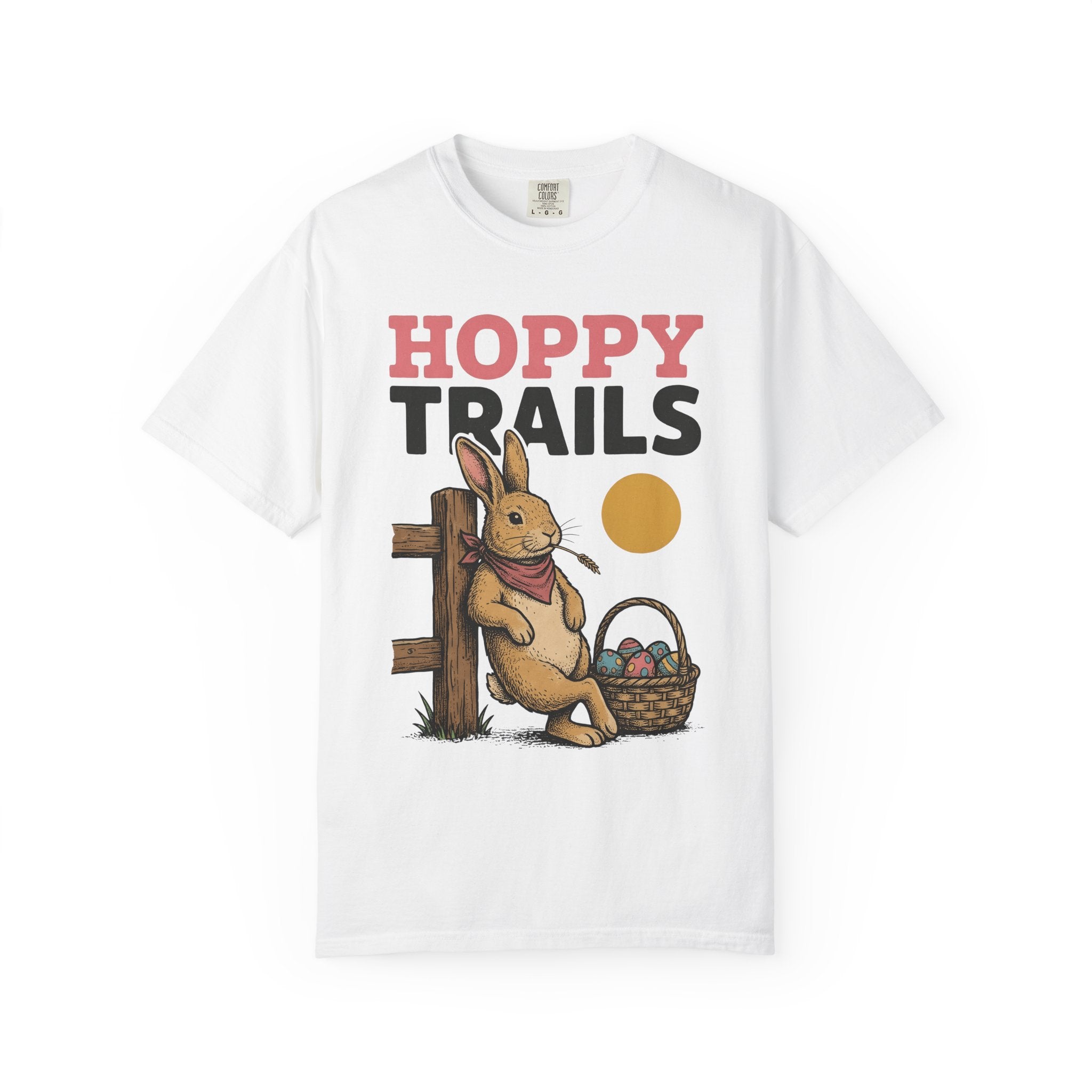 Bunny Illustration Shirt Easter Wildlife Gift Women Rustic Tee Rabbit T-Shirt Easter Fan Cottontail Tshirt Wildlife Graphic Line Art Egg