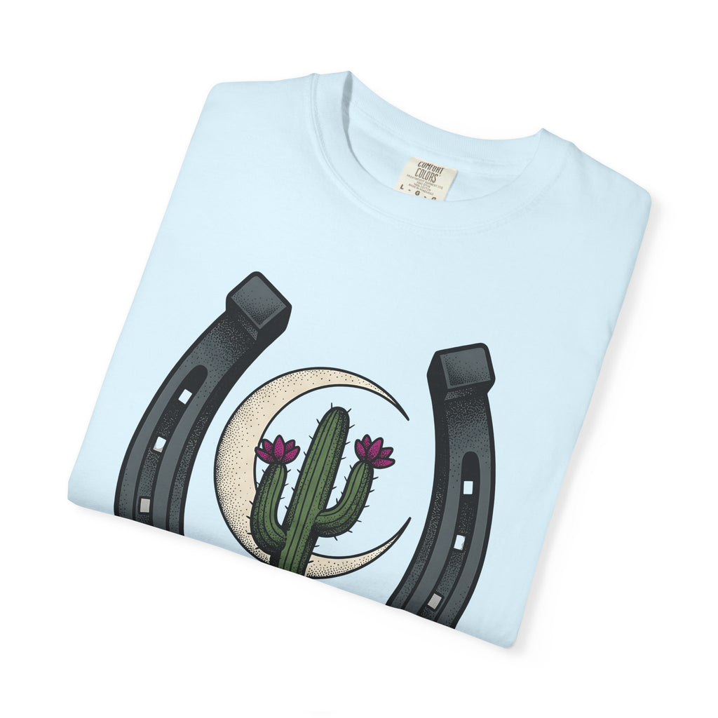 Succulent Horseshoe Shirt Cowgirl Rodeo Gift Women Southwestern Tee Succulent T-Shirt Cowboy Fan Western Tshirt Rodeo Graphic Retro Crescent