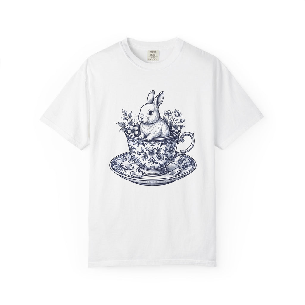 Rabbit Cup Shirt Easter Wildlife Gift Women Retro Tee Mug T-Shirt Easter Fan Coffee Mug Tshirt Wildlife Graphic Sketch Flower Tshirt