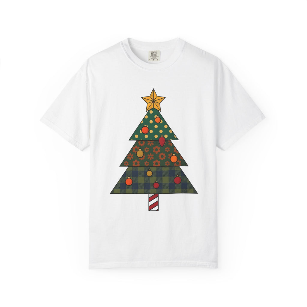 Christmas Tree Shirt Christmas Festive Gift Women Country Tee Fir Tree T-Shirt Holiday Fan Christmas Tree Tshirt Holiday Graphic Classic