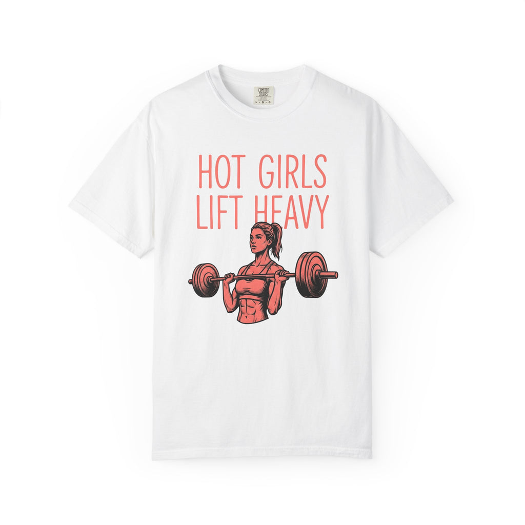 Girl Lifting Weights Shirt Fitness Exercise Gift Women Cartoon Tee Weightlifter T-Shirt Fitness Enthusiast Cartoonish Tshirt Workout Graphic