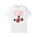 Girl Lifting Weights Shirt Fitness Exercise Gift Women Cartoon Tee Weightlifter T-Shirt Fitness Enthusiast Cartoonish Tshirt Workout Graphic