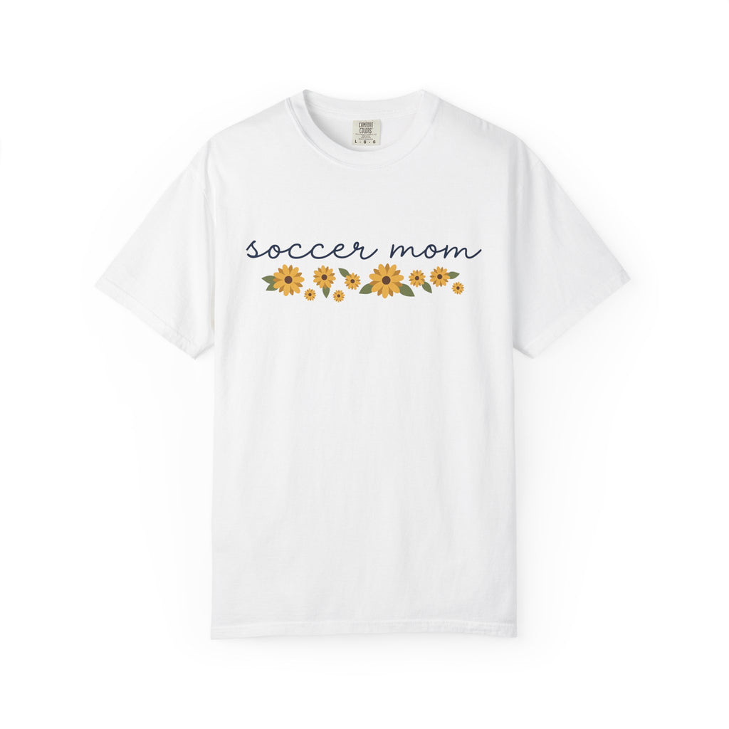 Sunflower Design Shirt Soccer Mom Fitness Gift Women Rustic Tee Sunflower T-Shirt Mom Fan Country Tshirt Athlete Graphic Clean Bloom Tshirt