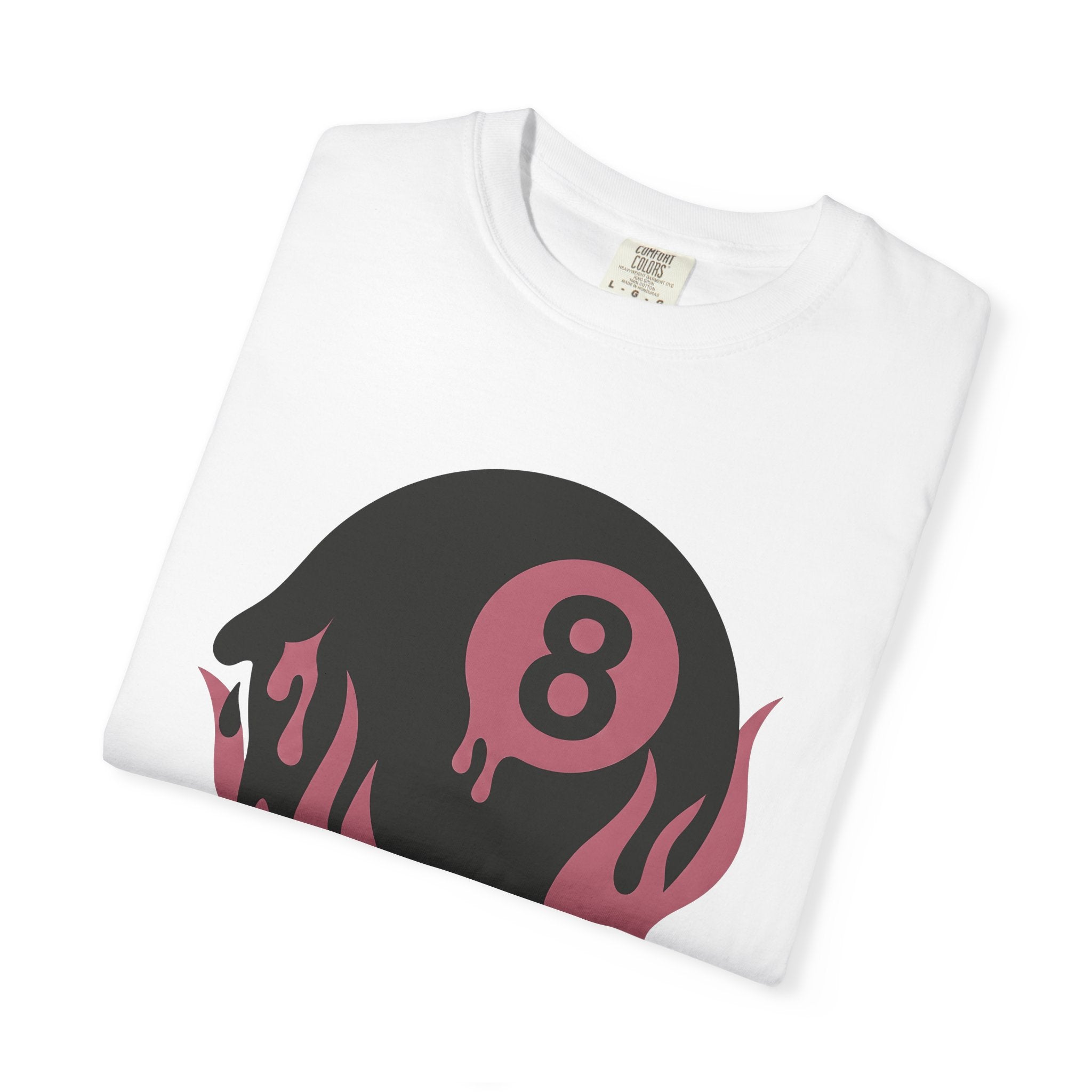 Burning 8 Ball Shirt Billiards Video Games Gift Women Modern Graphic Tee Eight Ball T-Shirt Pool Fan Graphic Tshirt Gamer Graphic Vintage