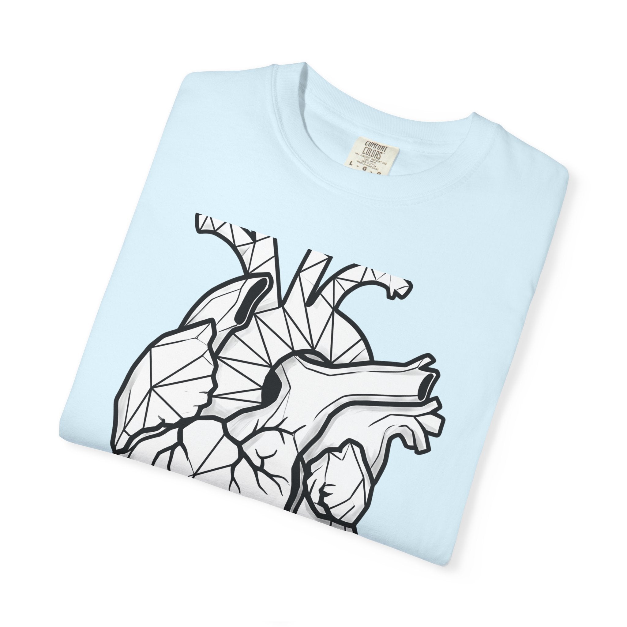 Angular Heart Shirt Boho Chic Ink Gift Women Sketch Tee Heart T-Shirt Bohemian Fan Doodle Tshirt Tattoo Graphic Graphic Stones Tshirt