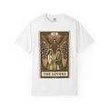 Oracle Card Shirt Boho Chic Mysticism Gift Women Retro Tee Tarot Card T-Shirt Bohemian Fan Vintage Tshirt Spiritual Graphic Hippie Cherub