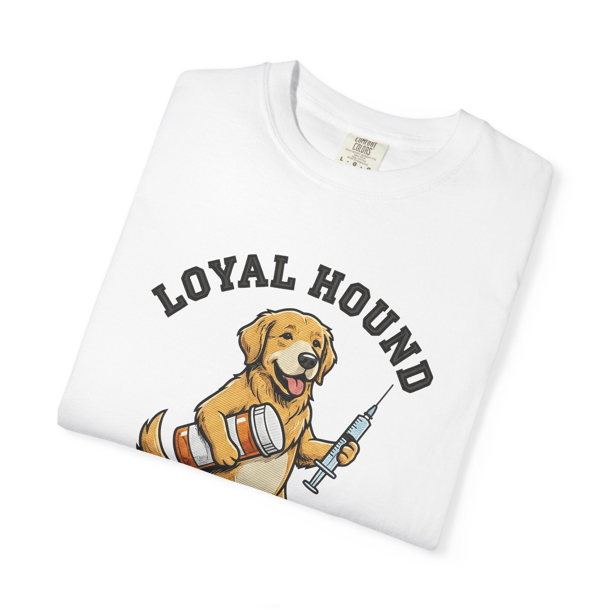 Golden Retriever Dog Shirt Nurse Wildlife Gift Women Sketch Tee Retriever T-Shirt Healthcare Enthusiast Drawing Tshirt Conservation Graphic