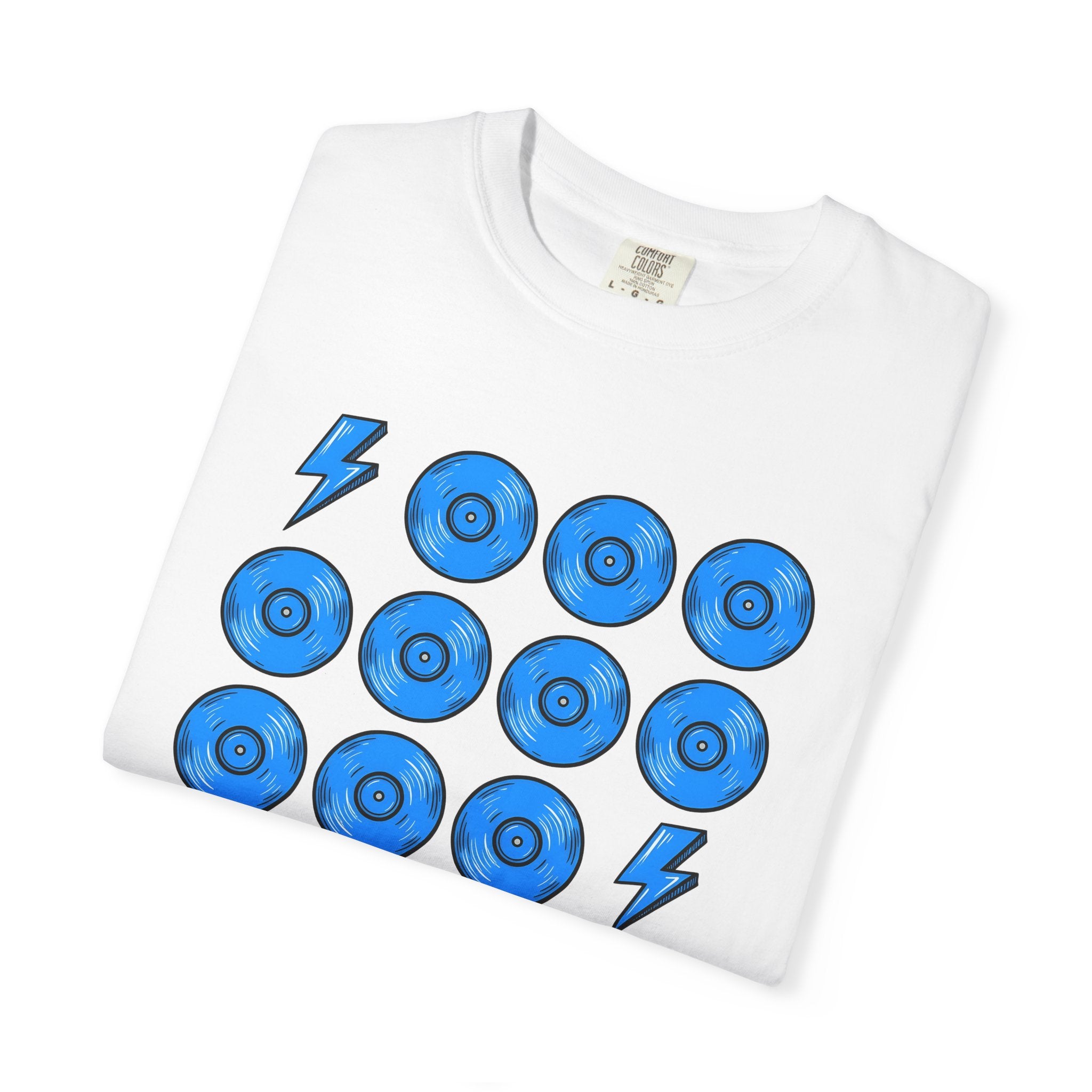 Music Record Shirt Music Package Gift Women Graphic Tee Vinyl T-Shirt Music Fan Illustrated Design Parcel Graphic Old School Electric Strike