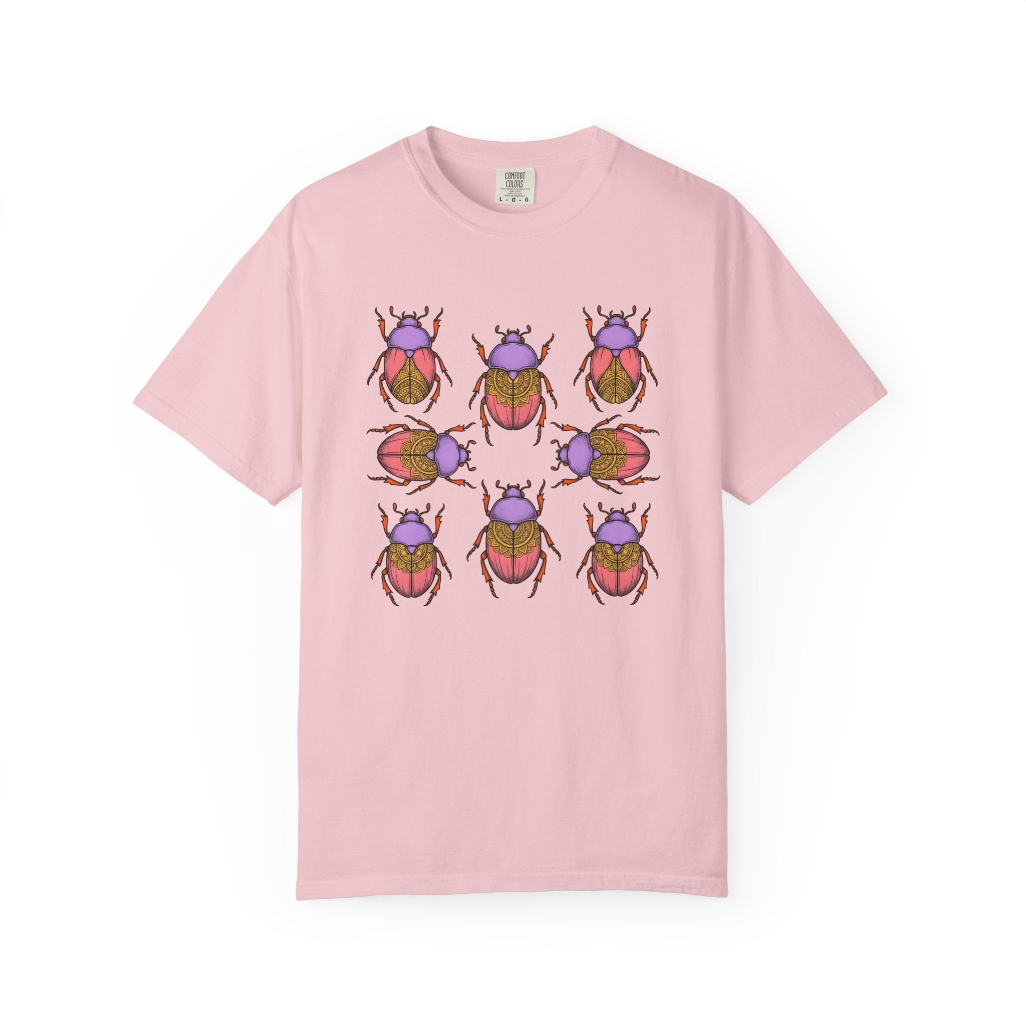Bug Design Shirt Cottagecore Outdoors Gift Women Tribal Tee Insect T-Shirt Homesteader Fan Primitive Tshirt Wilderness Graphic Sketch Round
