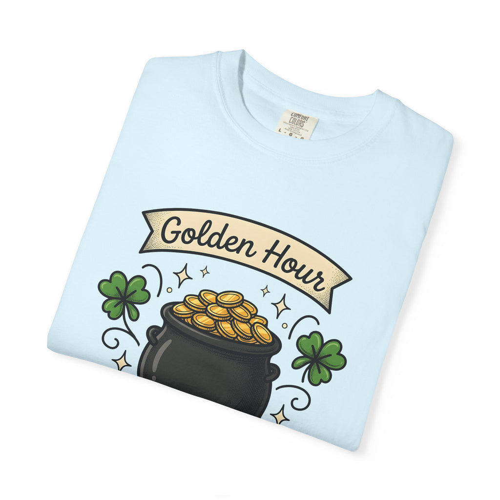 Gold Pot Shirt St. Patrick's Day Celebration Gift Women Comic Tee Treasure T-Shirt Luck Fan Cartoon Tshirt Party Graphic Retro Clover Tshirt