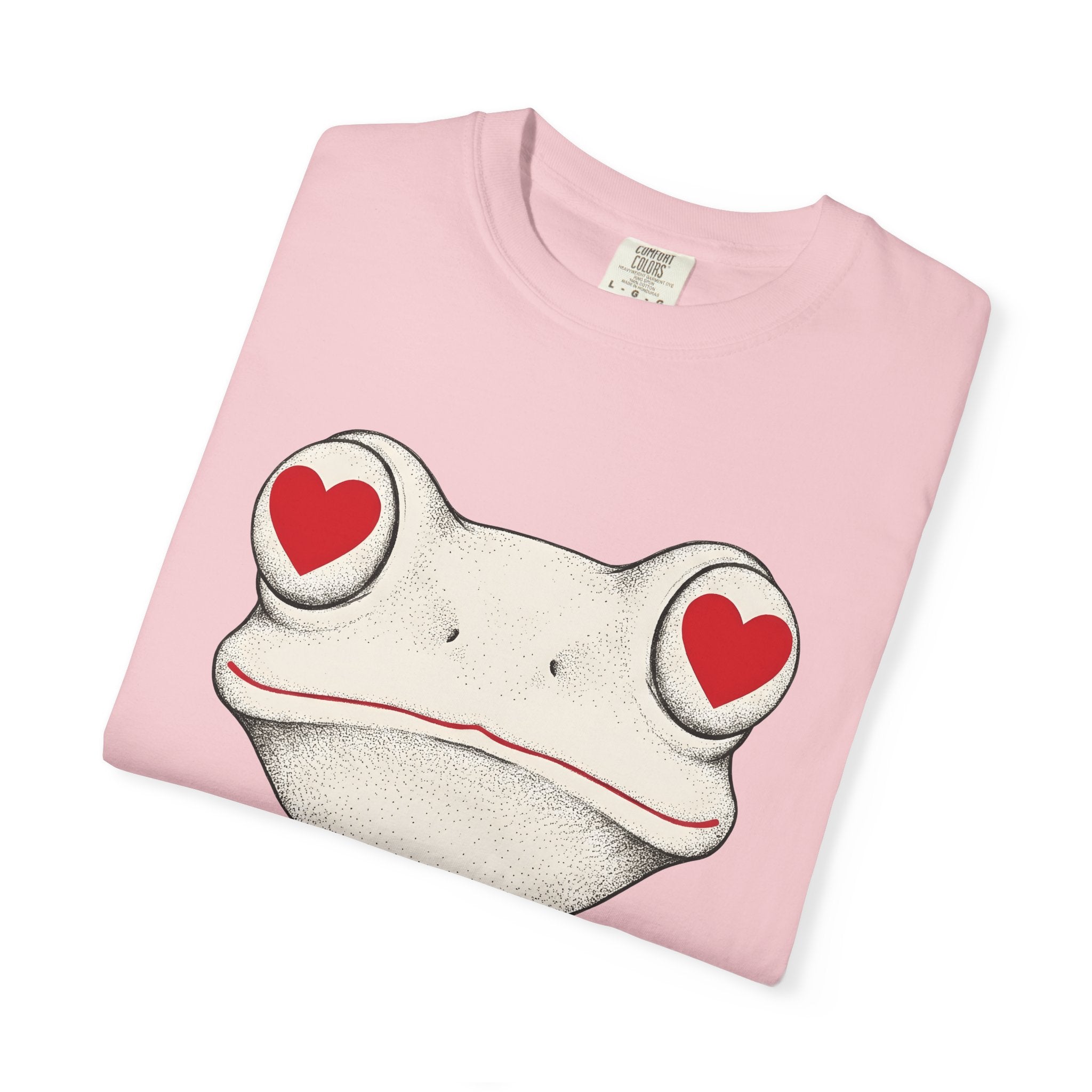 Frog Head Shirt St. Valentine's Day Wildlife Gift Women Simple Tee Toad T-Shirt Valentine Fan Minimalist Tshirt Animal Graphic Classic Love