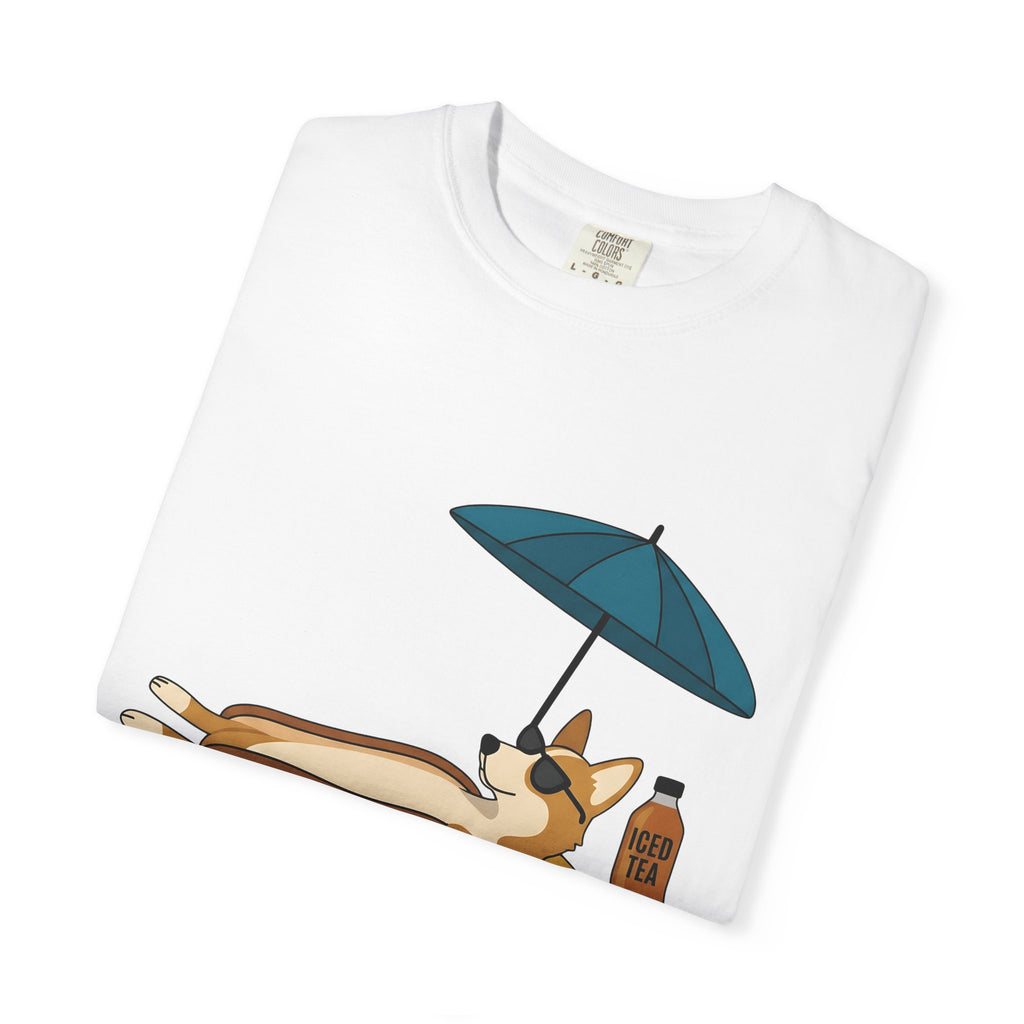 Corgi Sausage Dog Shirt Dog Holiday Gift Women Animated Tee Dachshund T-Shirt Dog Fan Cartoon Tshirt Vacation Graphic Clean Sunshade Tshirt
