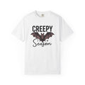 Bat Art Shirt Halloween Macabre Gift Women Line Art Tee Bat T-Shirt Horror Fan Batwing Tshirt Dark Graphic Cartoon Heart Icon Tshirt