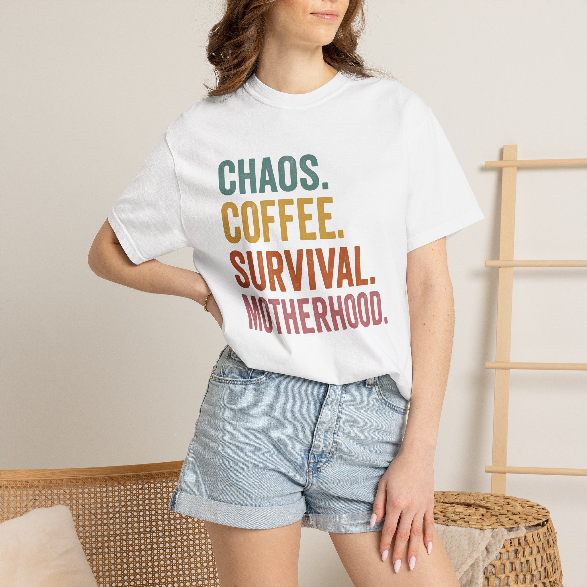 Confident Message Shirt Moms Mocha Gift Women Whimsical Tee Empowerment T-Shirt Motherhood Enthusiast Quirky Tshirt Coffee Graphic Classic