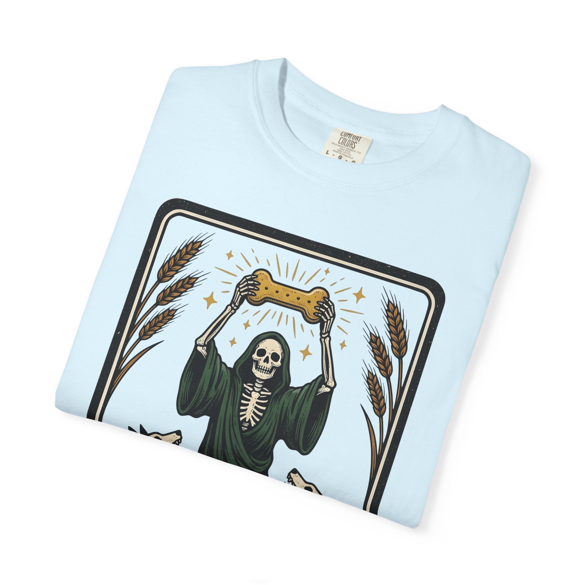 Death Dog Shirt Dog Occult Gift Women Ink Tee Hellhound T-Shirt Dog Fan Tattoo Tshirt Mystic Graphic Retro Skeleton Tshirt