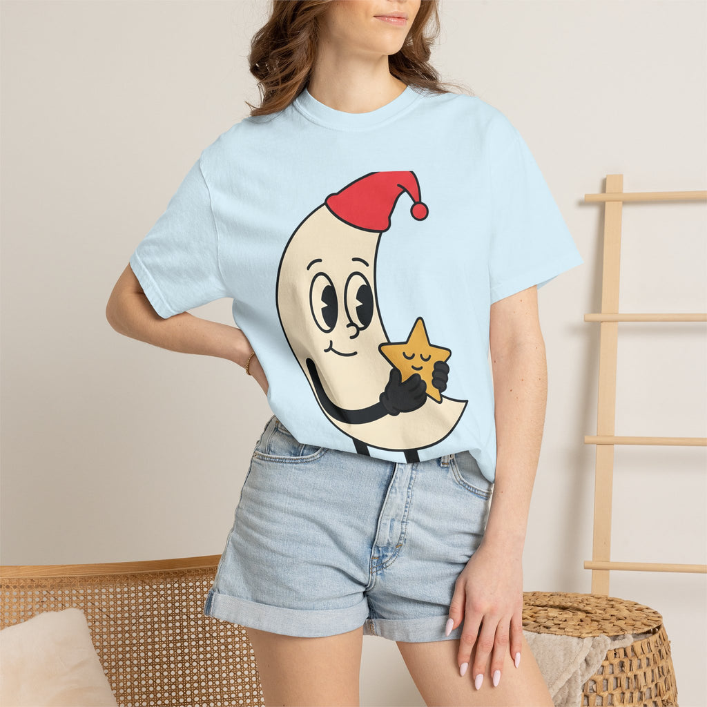 Moon Star Shirt St. Valentine's Day Love Gift Women Cute Tee Galaxy T-Shirt Valentine Fan Kawaii Tshirt Romance Graphic Retro Hat Tshirt