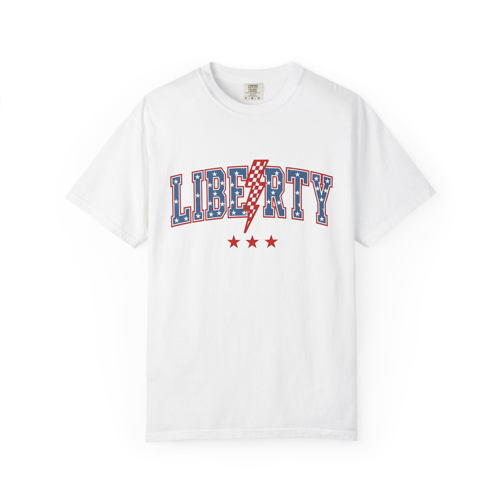 Usa Stars Shirt America Freedom Gift Women Classic Tee American Flag T-Shirt Patriot Fan Vintage Tshirt Liberty Graphic Old School
