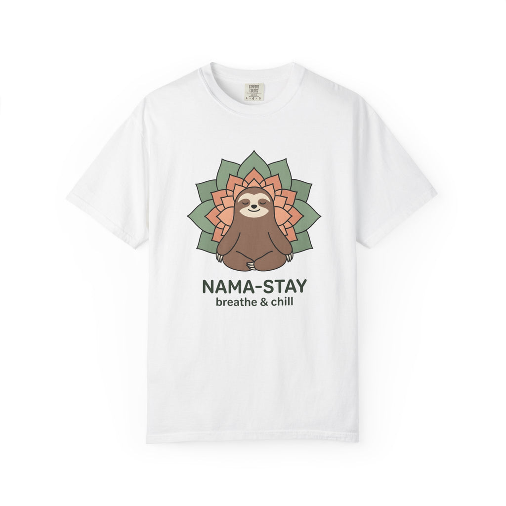 Slow Yoga Shirt Yoga Calm Gift Women Playful Tee Yin Yoga T-Shirt Yoga Enthusiast Fun Tshirt Serene Illustration Sleek Design Tshirt