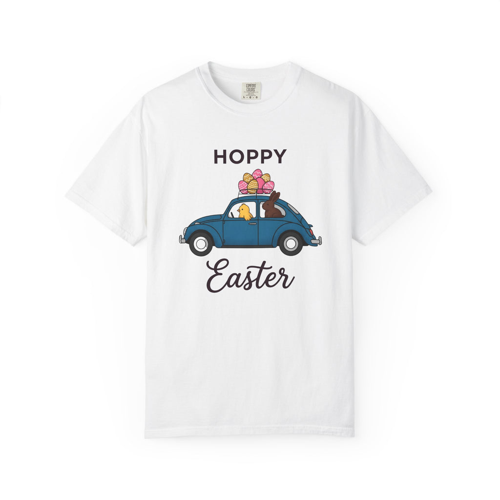 Hare Chick Car Shirt Easter Event Gift Women Line Art Tee Bunny T-Shirt Easter Fan Doodle Tshirt Party Graphic Illustration Egg Decorations