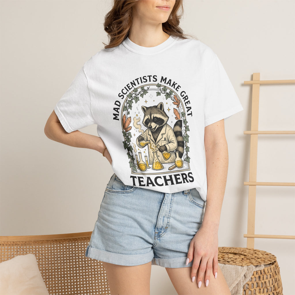 Raccoon Biologist Shirt Teacher Critters Gift Women Rustic Tee Wildlife Biologist T-Shirt Educator Enthusiast Animal Graphic Tshirt Outline