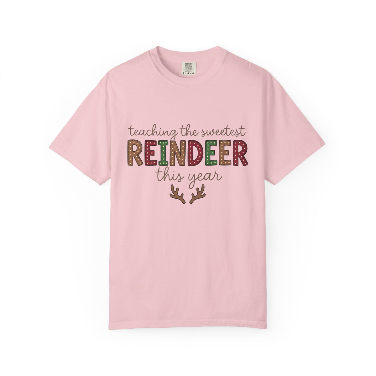 Stag Design Shirt Christmas Classroom Unisex Gift Cartoon Tee Deer T-Shirt Xmas