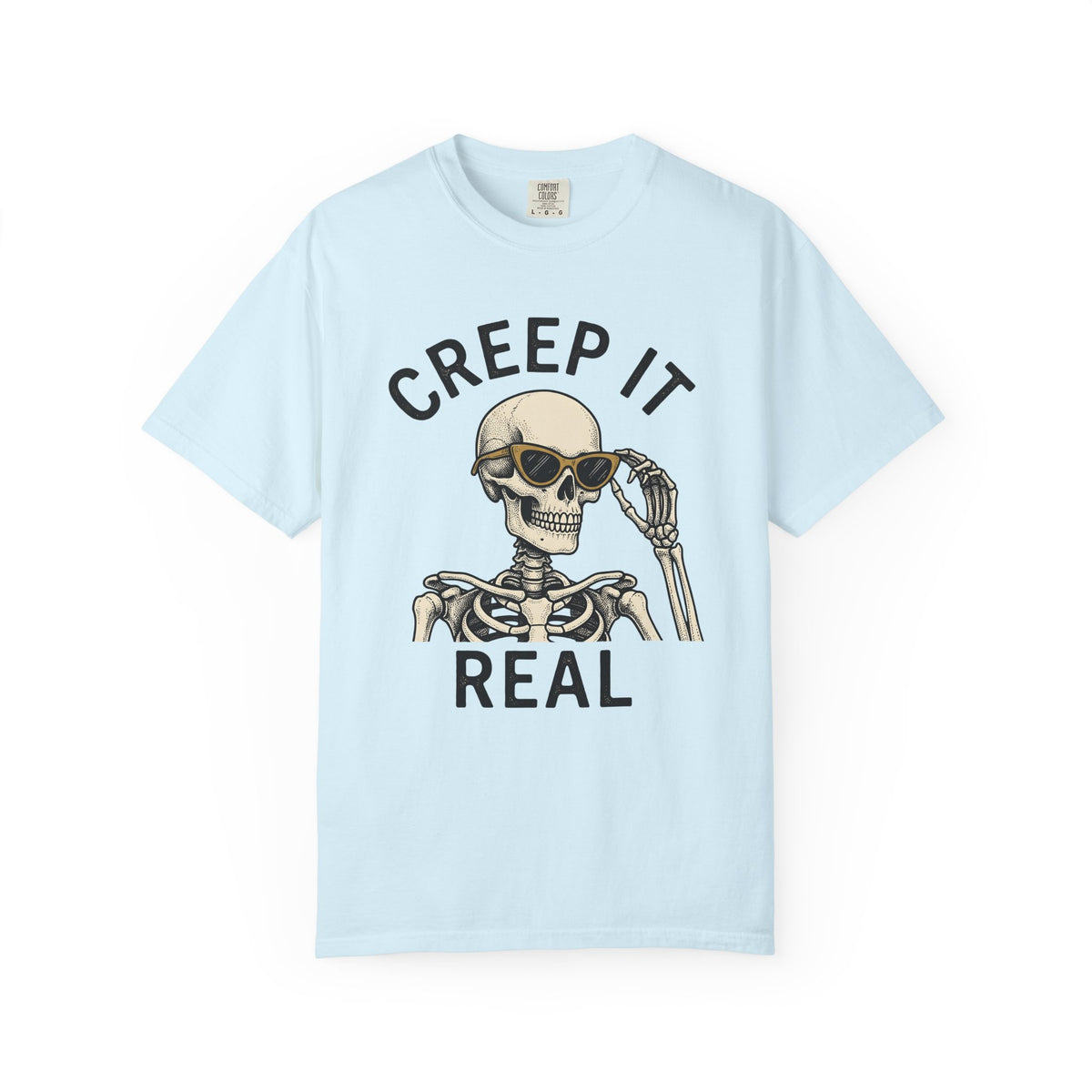 Skeleton Sunglasses Shirt Halloween Gothic Gift Women Vintage Tee Skull T-Shirt Horror Fan Retro Tshirt Dark Graphic Hand Drawn Sunglasses