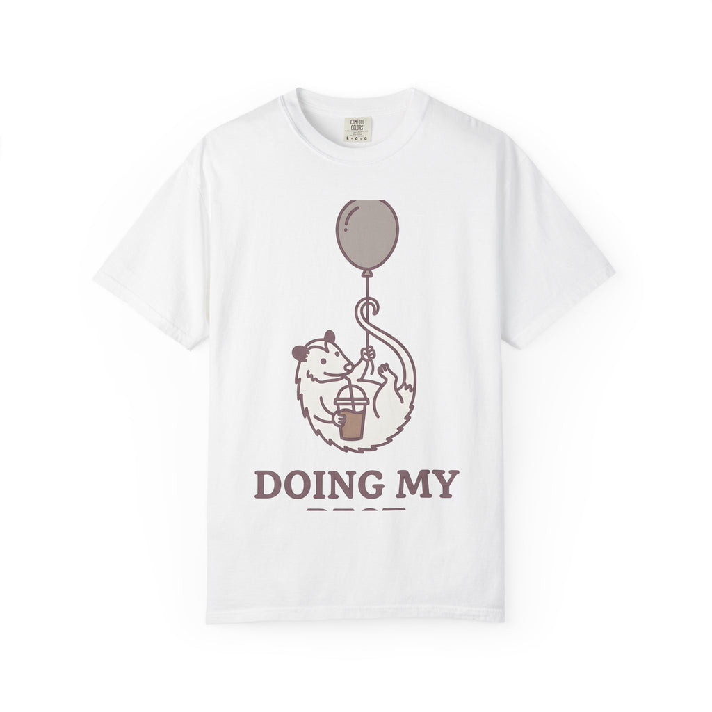 Possum Balloon Shirt Funny Animal Gift Women Cute Tee Opossum T-Shirt Humor Fan Cartoon Graphic Tshirt Minimalist Coffee Cup Tshirt