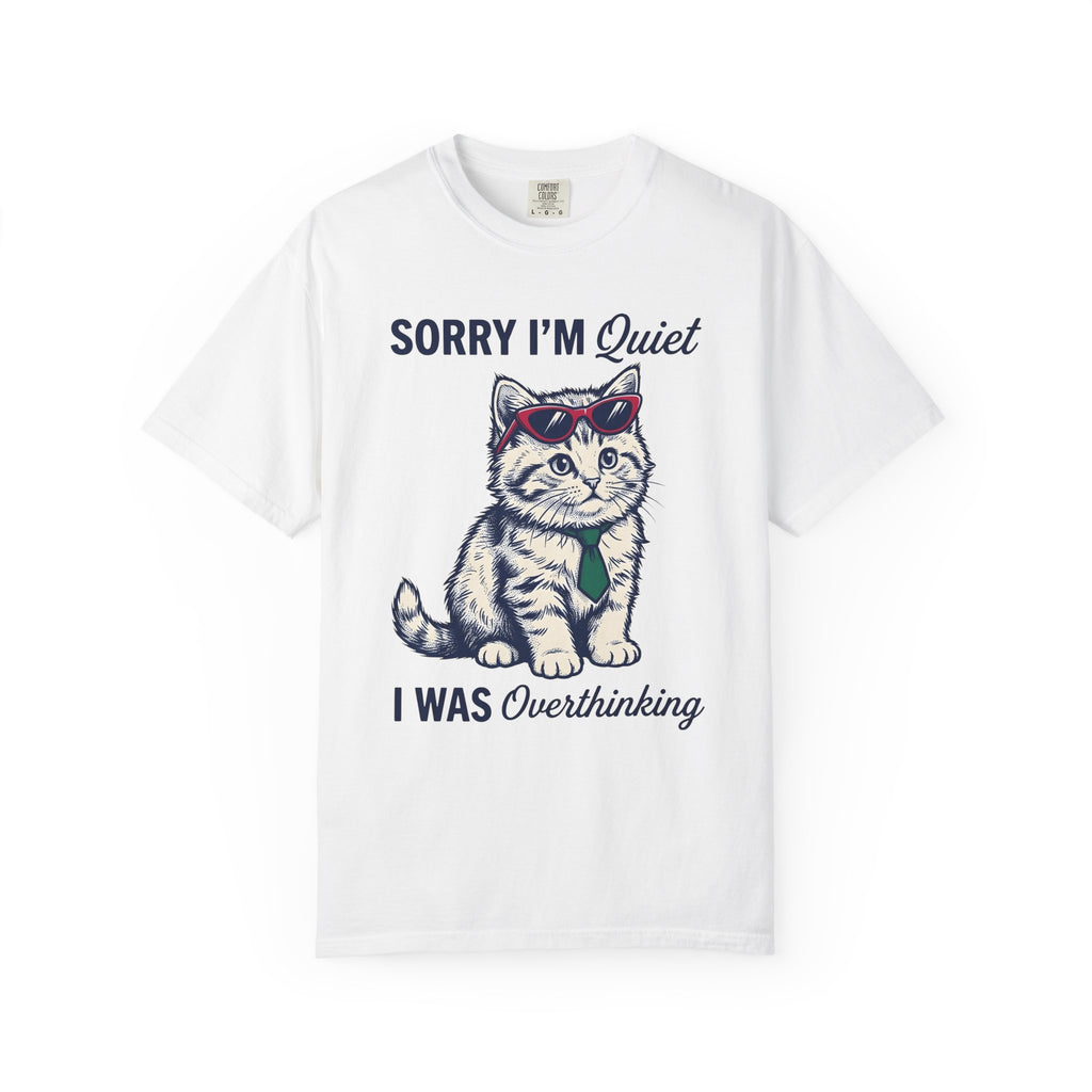 Feline Sunglasses Shirt Funny Wildlife Gift Women Cartoon Tee Cat Glasses T-Shirt Humor Fan Comic Tshirt Animal Graphic Doodle Necktie