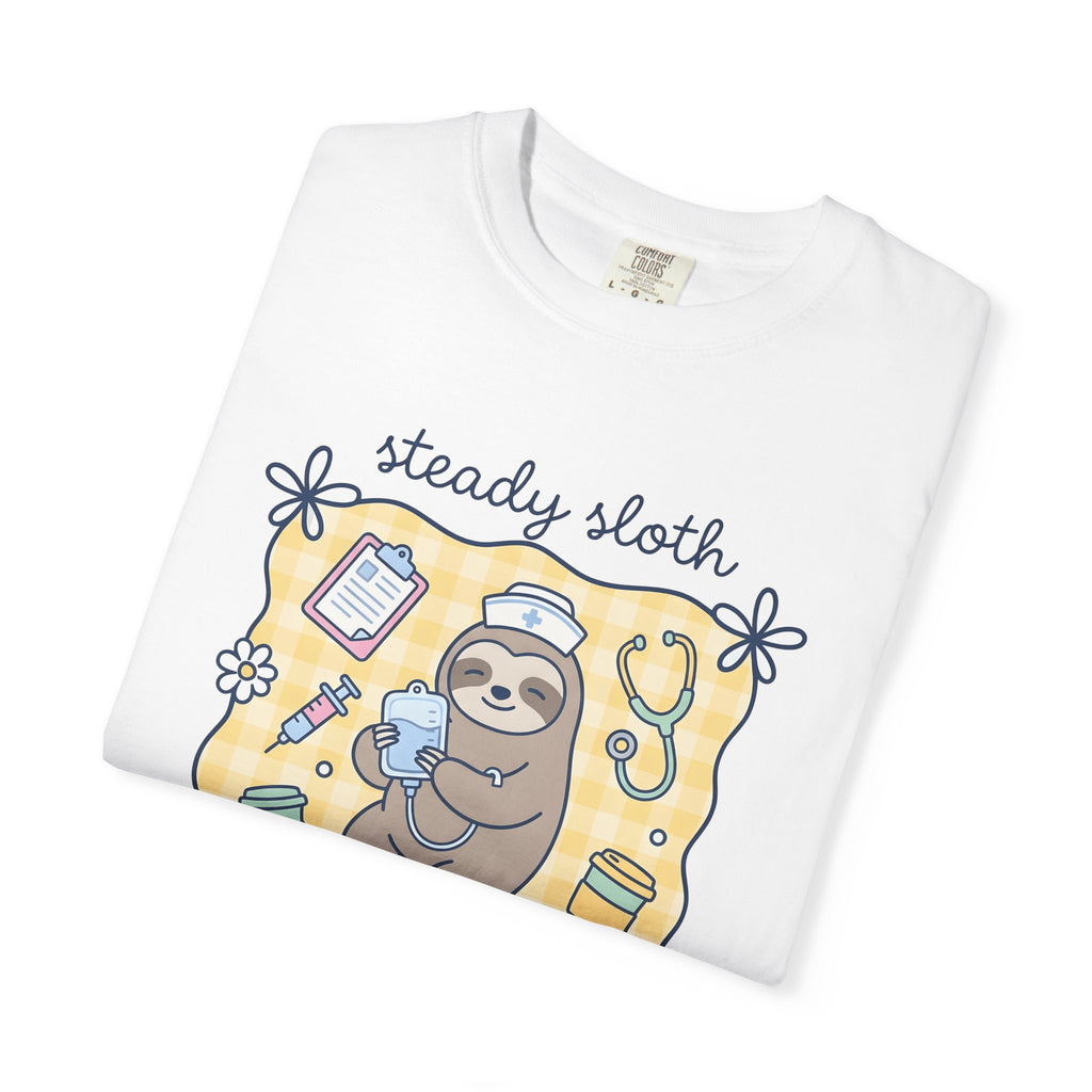 Sloth Nurse Shirt Nurses Pets Gift Women Playful Tee Sloth T-Shirt Nurse Enthusiast Funny Tshirt Animal Graphic Tshirt Funny Health