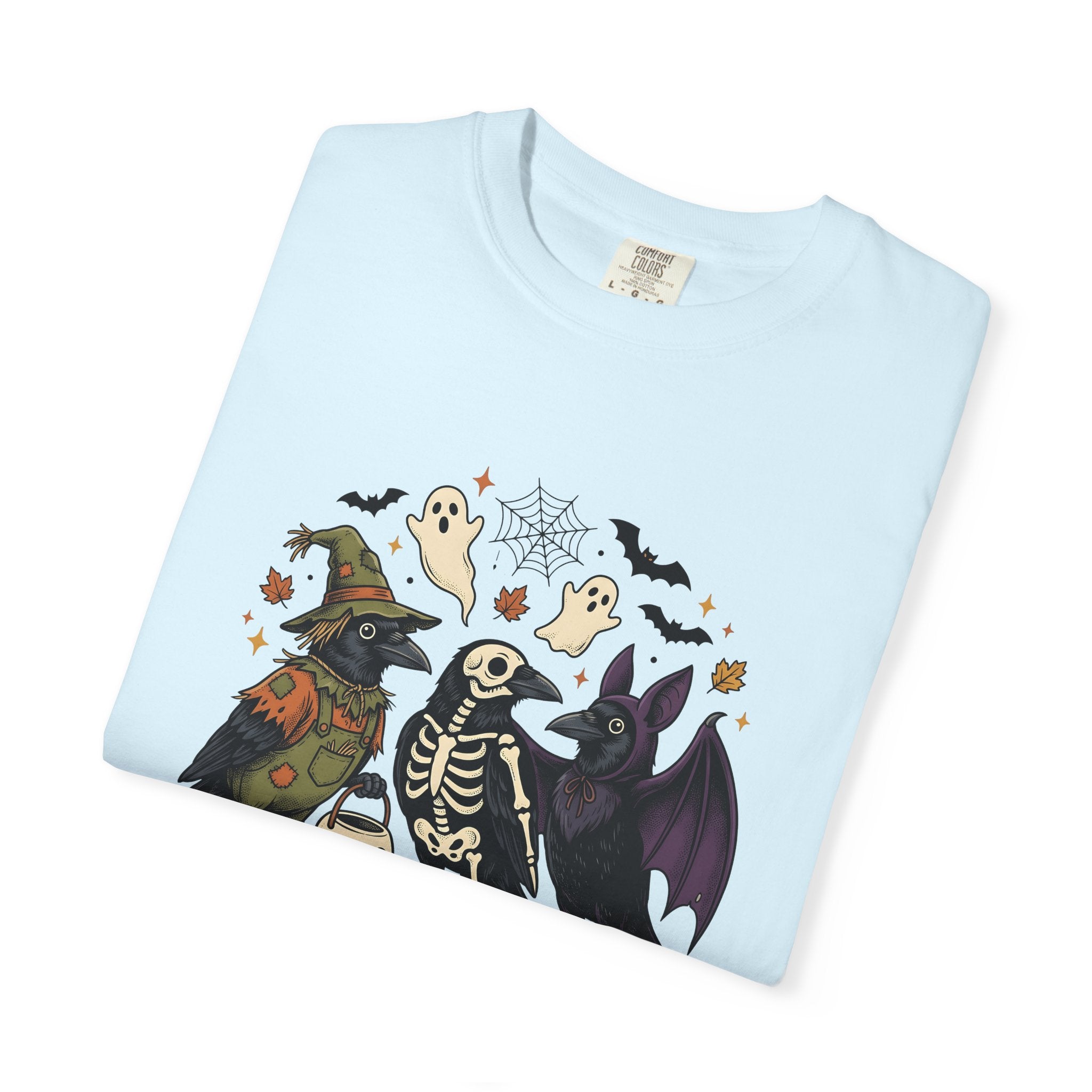 Blackbird Costumes Shirt Halloween Dark Fashion Gift Women Antique Tee Costumes T-Shirt Horror Fan Vintage Tshirt Goth Graphic Line Art