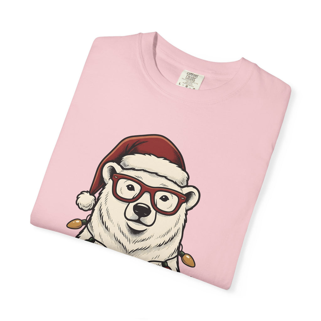 Arctic Bear Shirt Christmas Wildlife Gift Women Sketch Tee Polar Bear T-Shirt Xmas Fan Drawing Graphic Retro Cones Tshirt