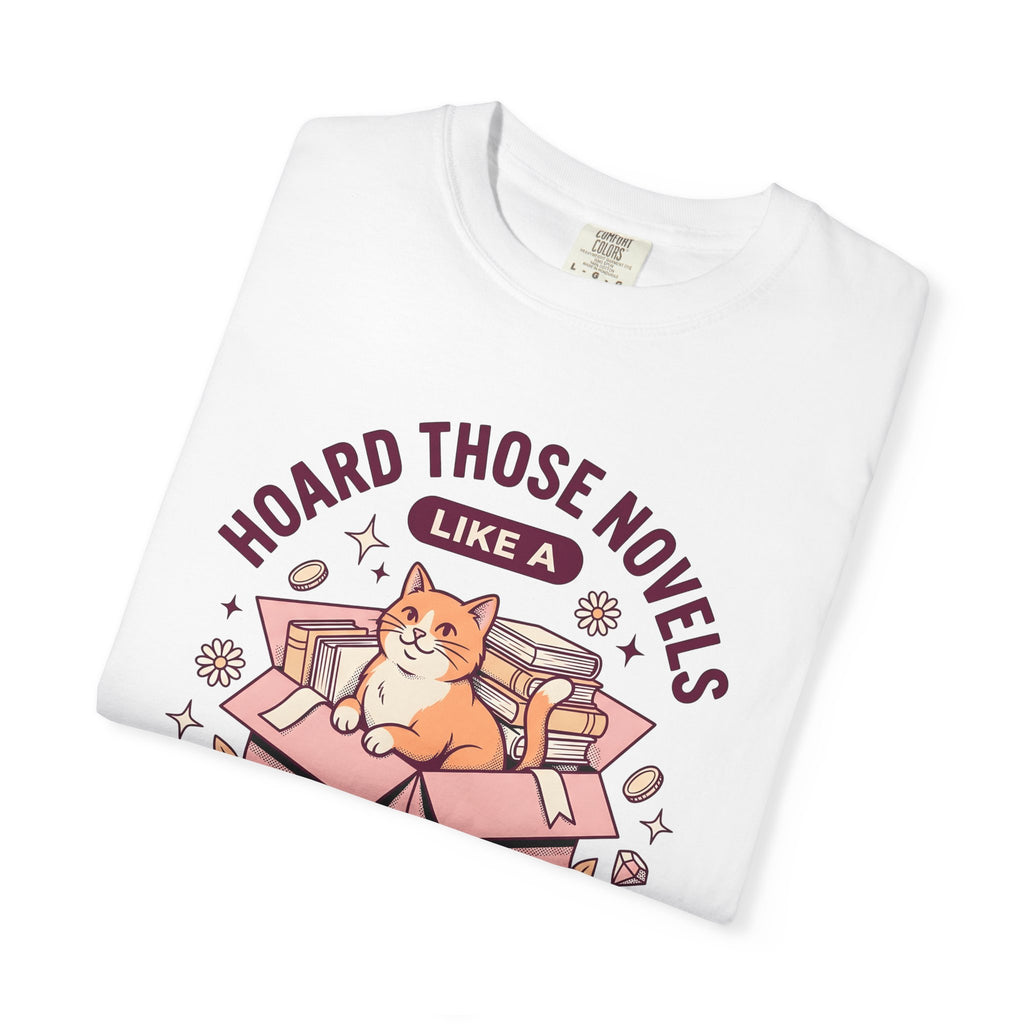 Cat Box Shirt Cat Reading Gift Women Cartoon Tee Litter Box T-Shirt Cat Fan Feline Tshirt Book Graphic Vintage Books Tshirt
